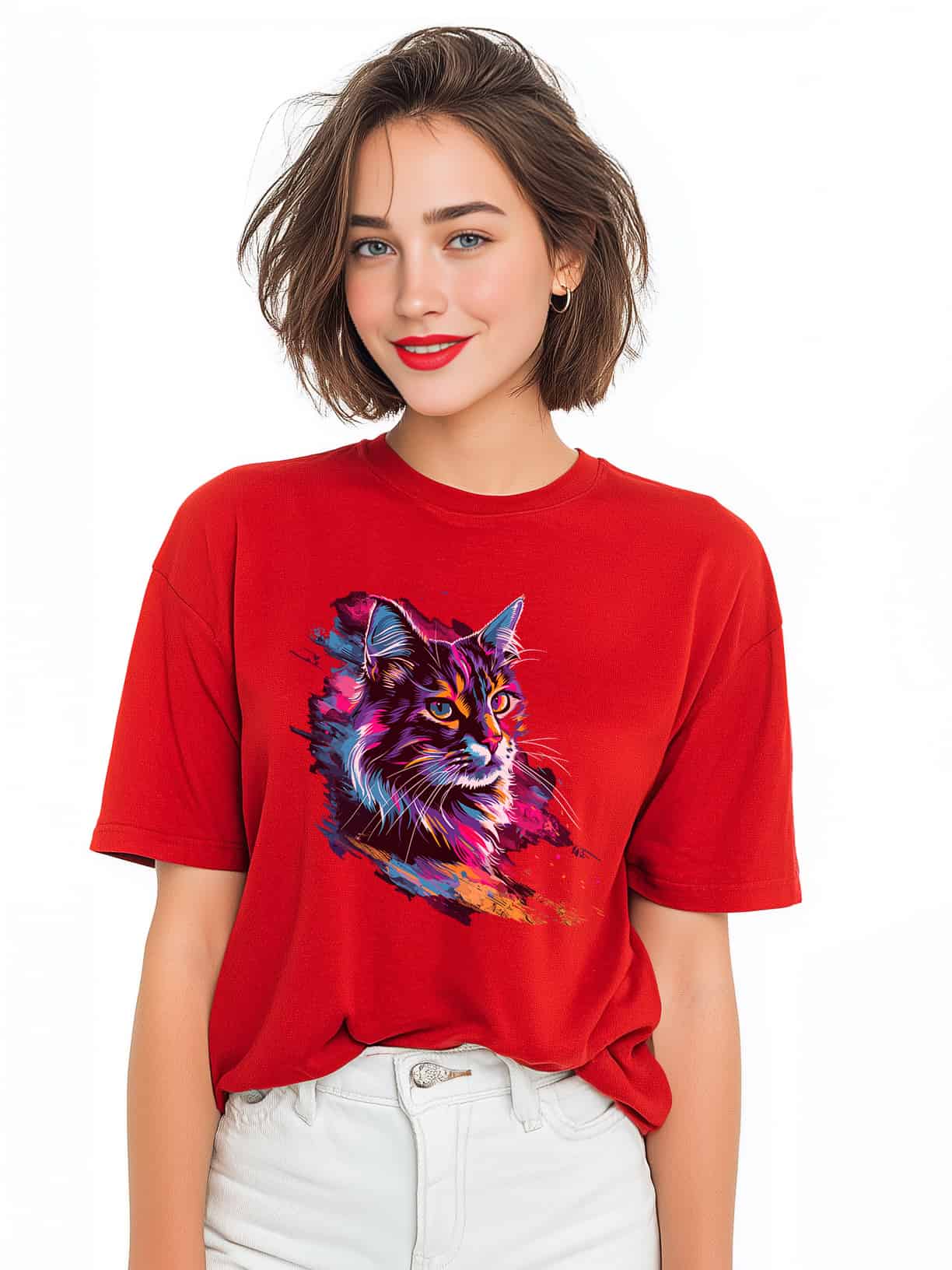 Whisker Wonderland Women's Oversized Tee