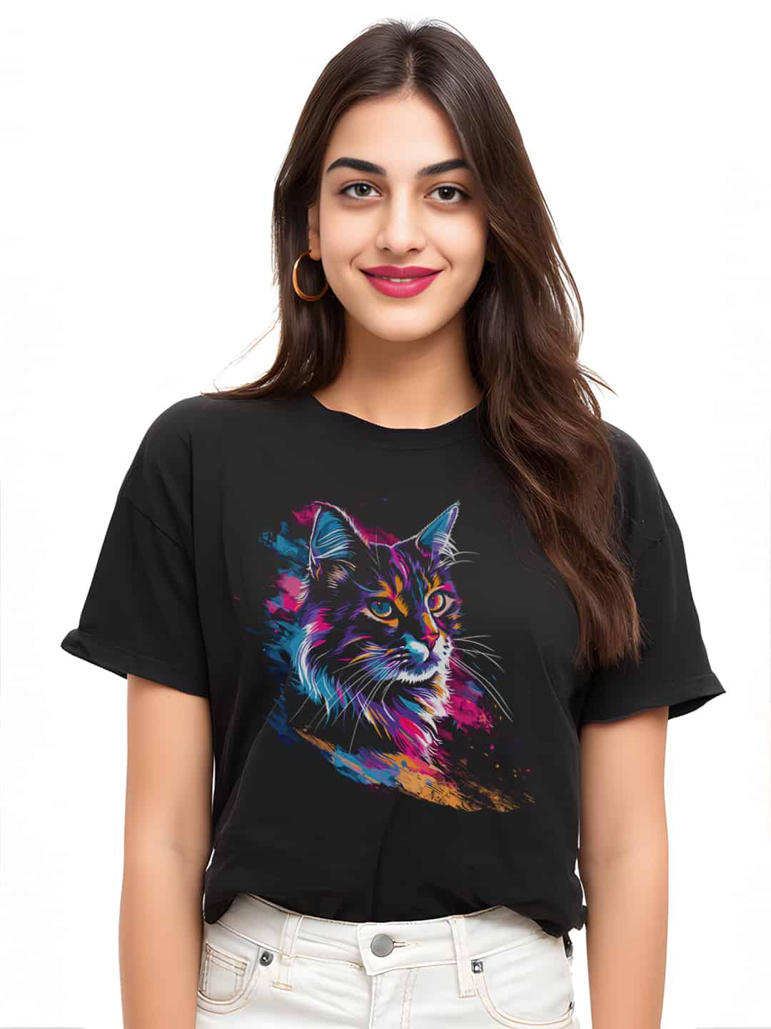 Whisker Wonderland Women's Oversized Tee