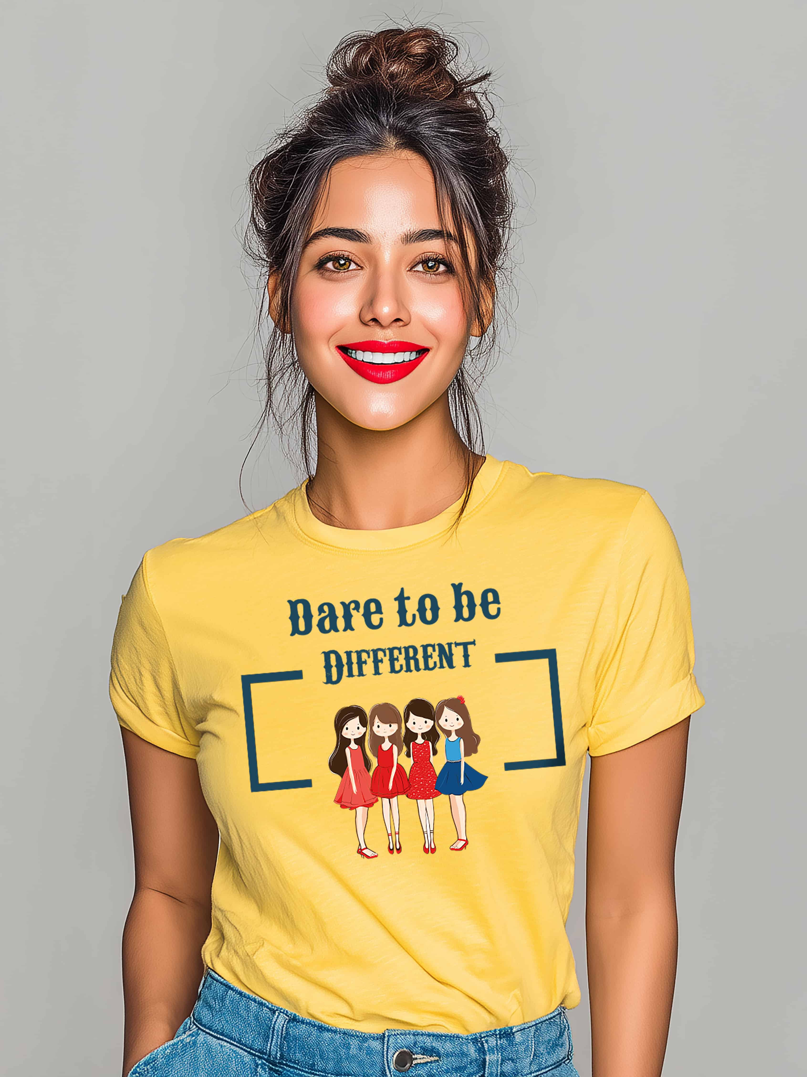 Dare to be Different Women's Cotton T-Shirt