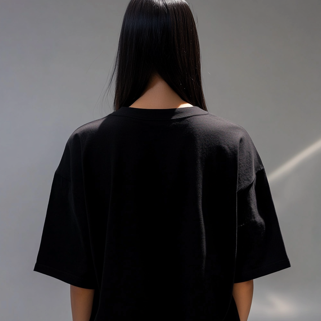 Butterfly Neon Design Premium Oversized Cotton Tshirt