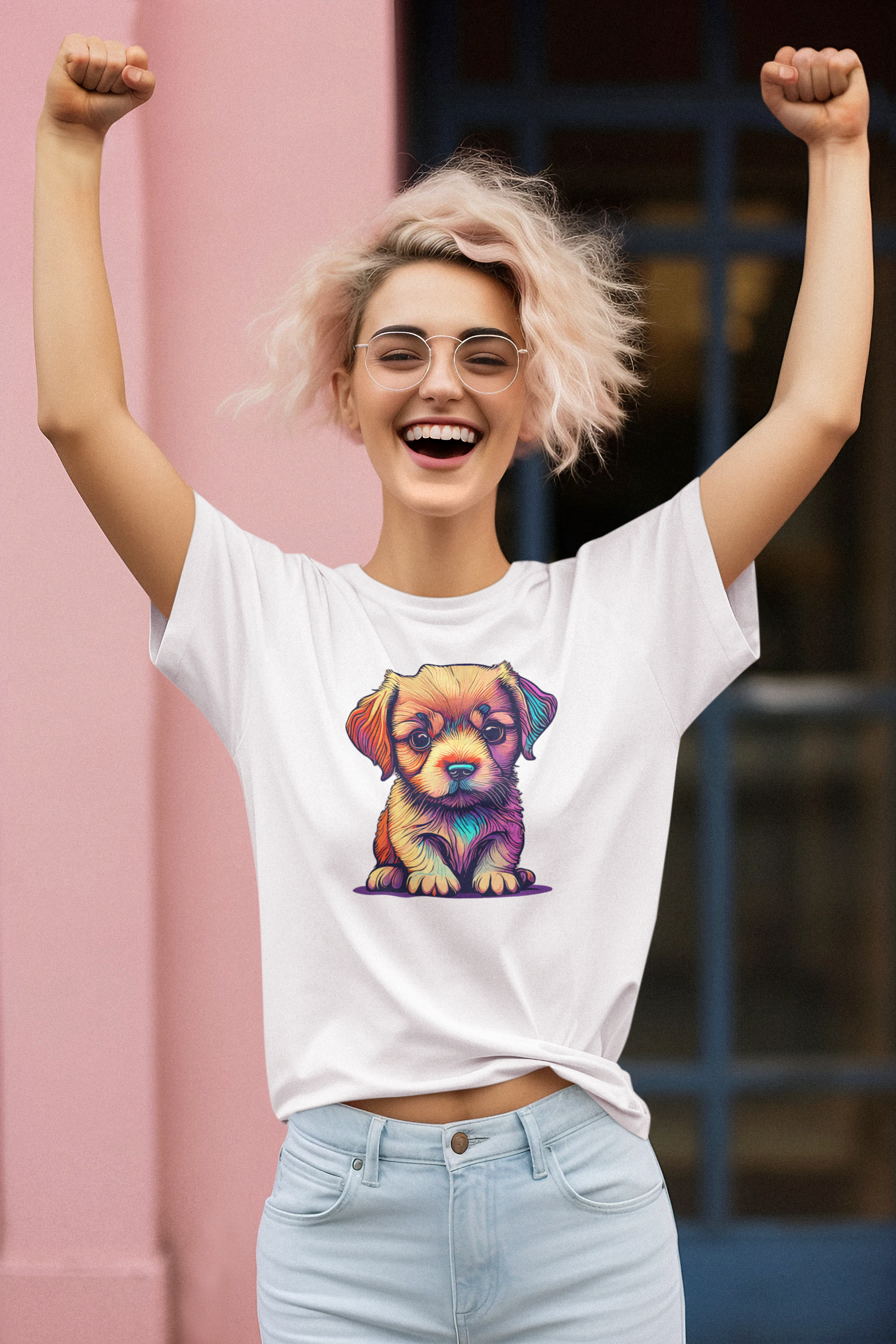 Dog lovers choice Women's T-Shirt with Adorable Puppy design