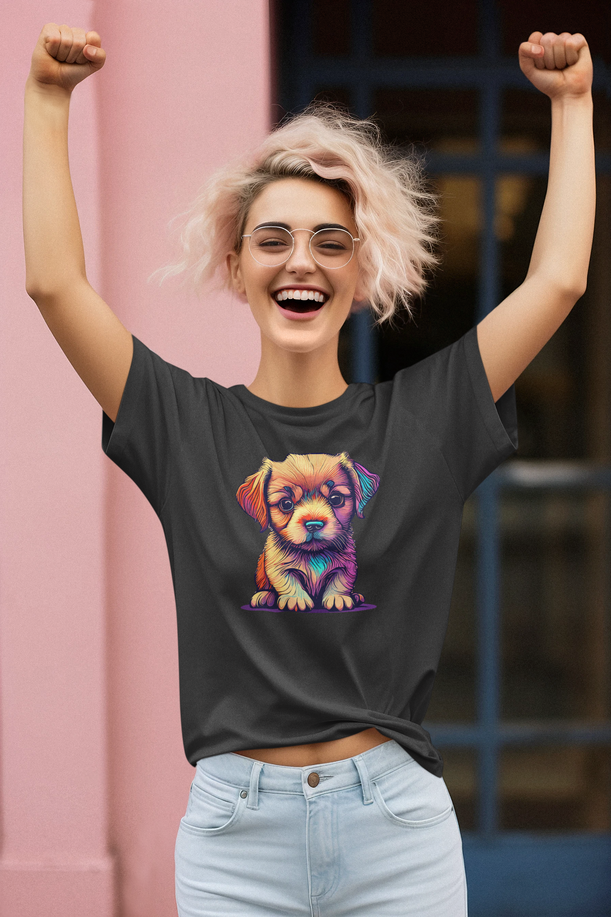 Dog lovers choice Women's T-Shirt with Adorable Puppy design