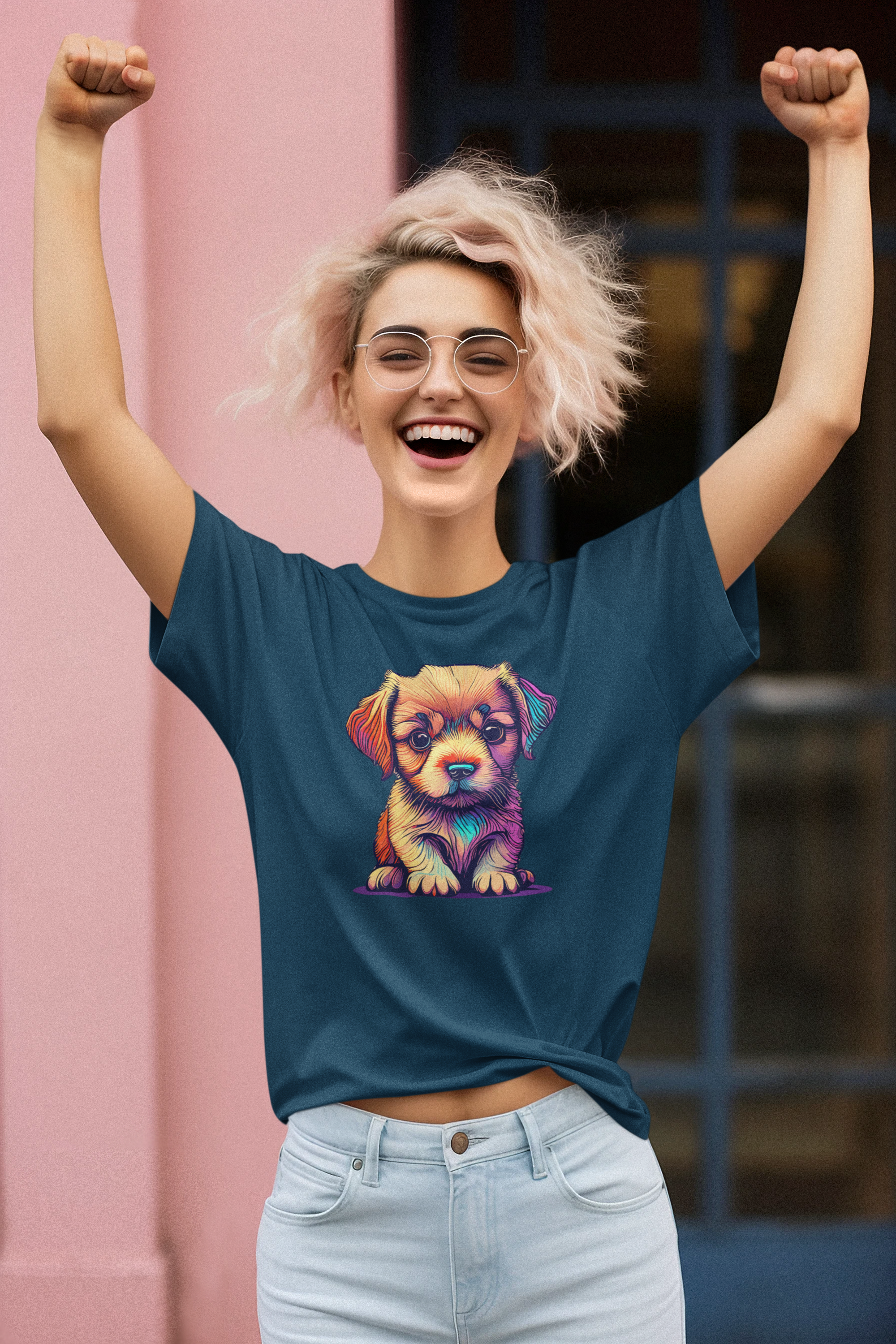 Dog lovers choice Women's T-Shirt with Adorable Puppy design