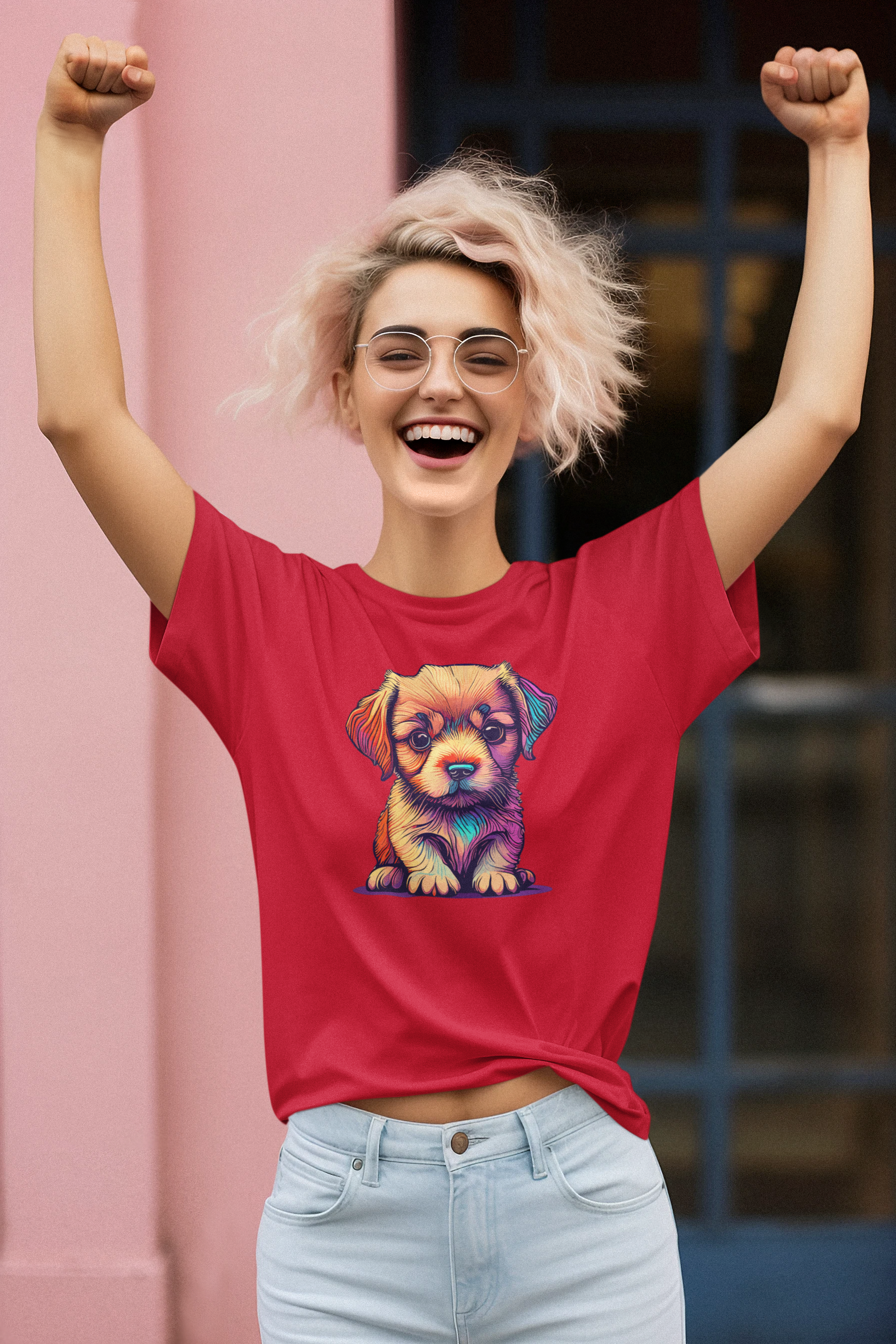 Dog lovers choice Women's T-Shirt with Adorable Puppy design