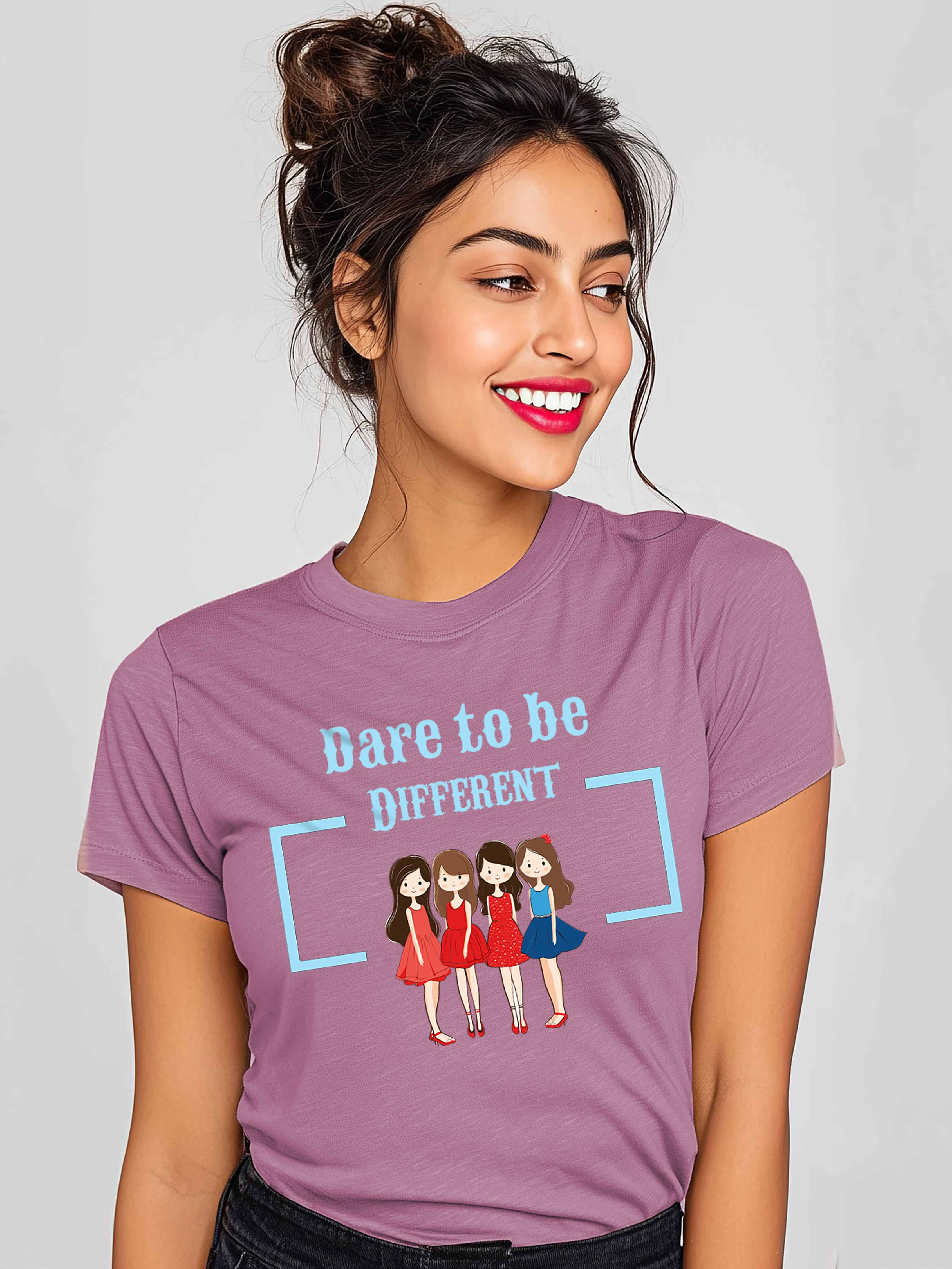 Dare to be Different Women's Cotton T-Shirt