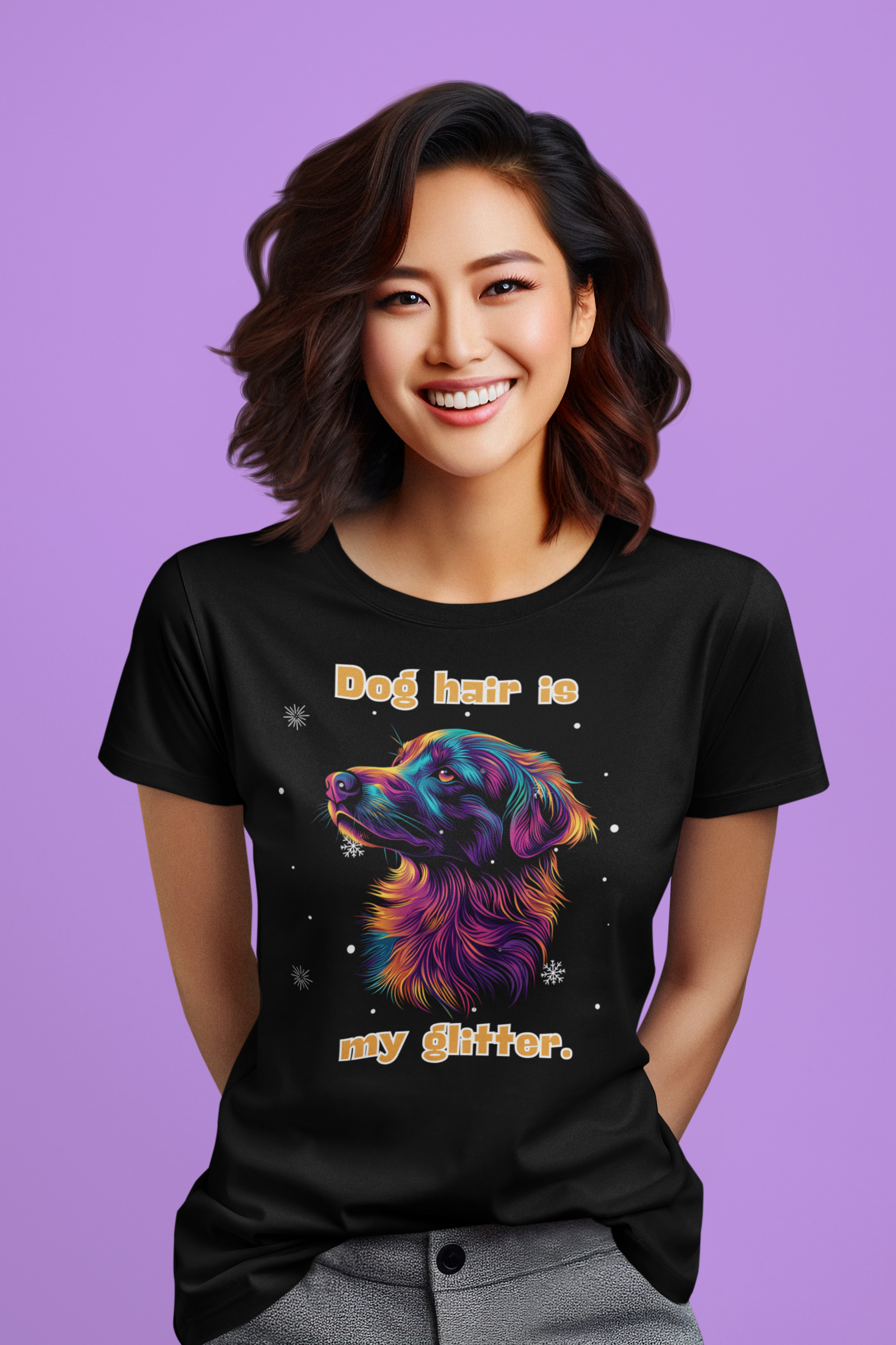 Dog Hair is My Glitter |  Women's Cotton Tee