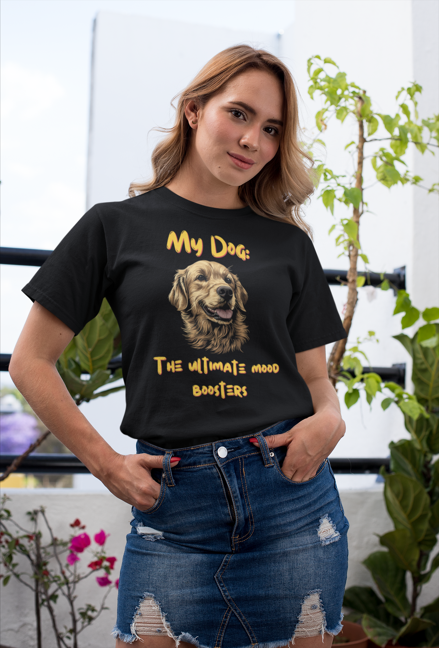 My Dog: The Ultimate Mood BoosterWomen's Cotton Tee