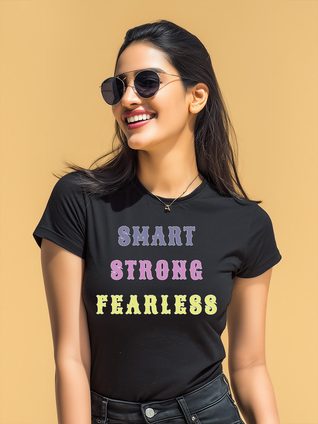 "Smart, Strong, Fearless" Women's Cotton T-Shirt