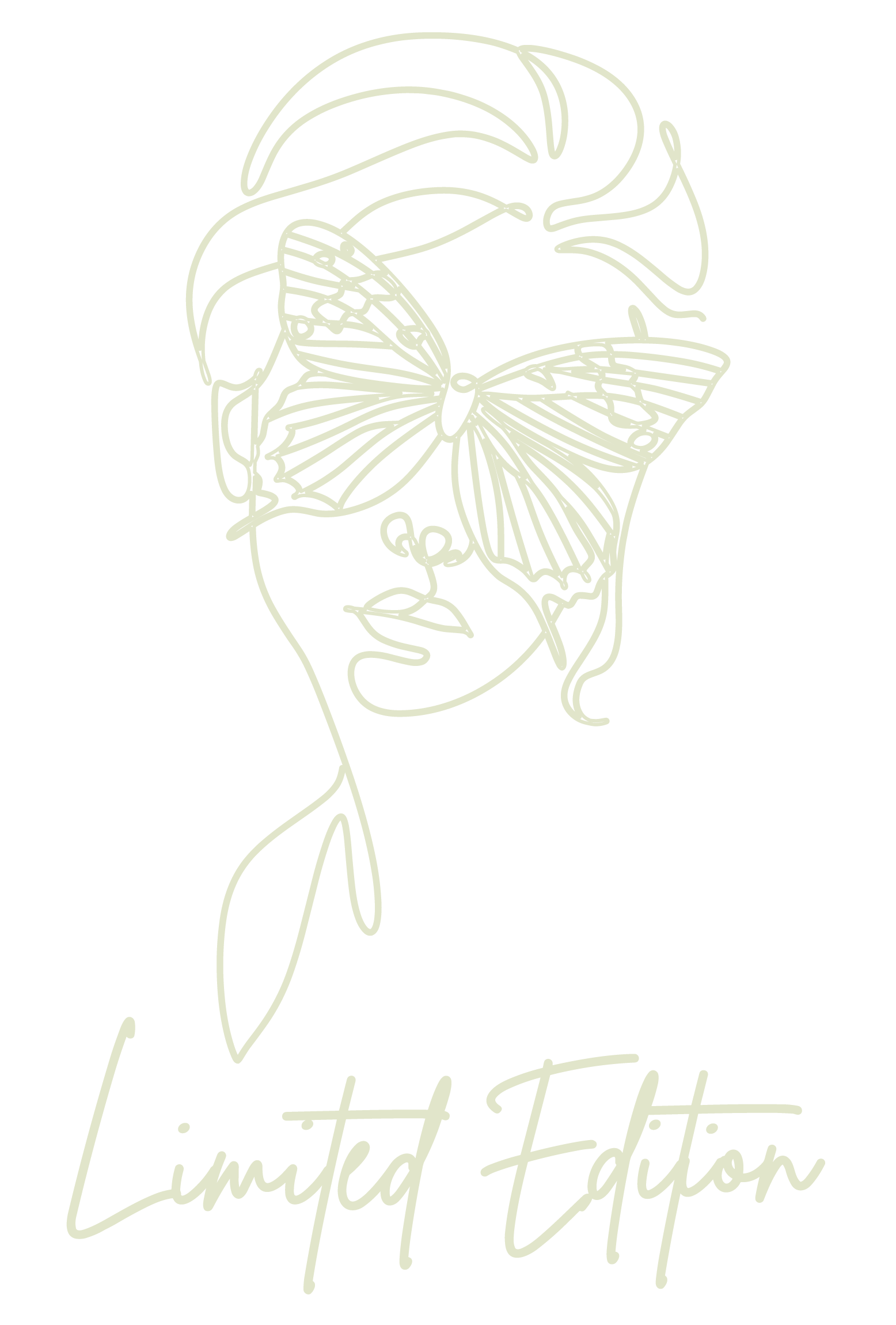 Abstract Butterfly Face Design- Limited Edition Women's Cotton Oversized T-Shirt
