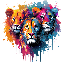 "Roar of Colors" Women's Graphic Cotton T-Shirt
