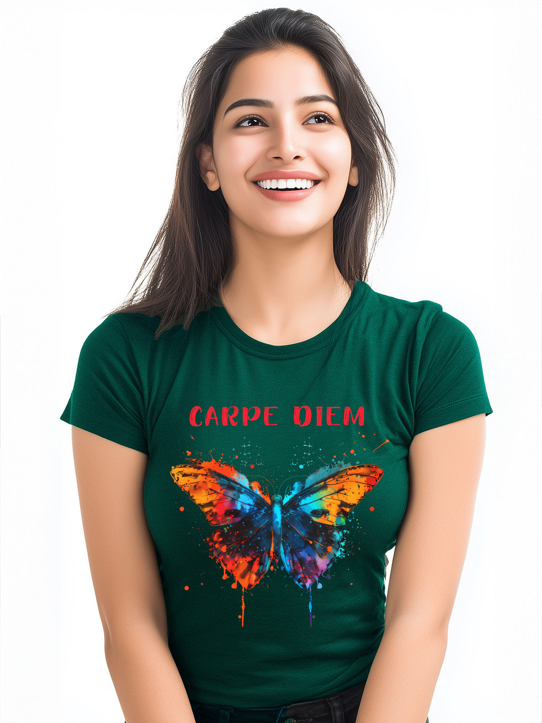 Butterfly Splash Premium  Cotton Tshirt