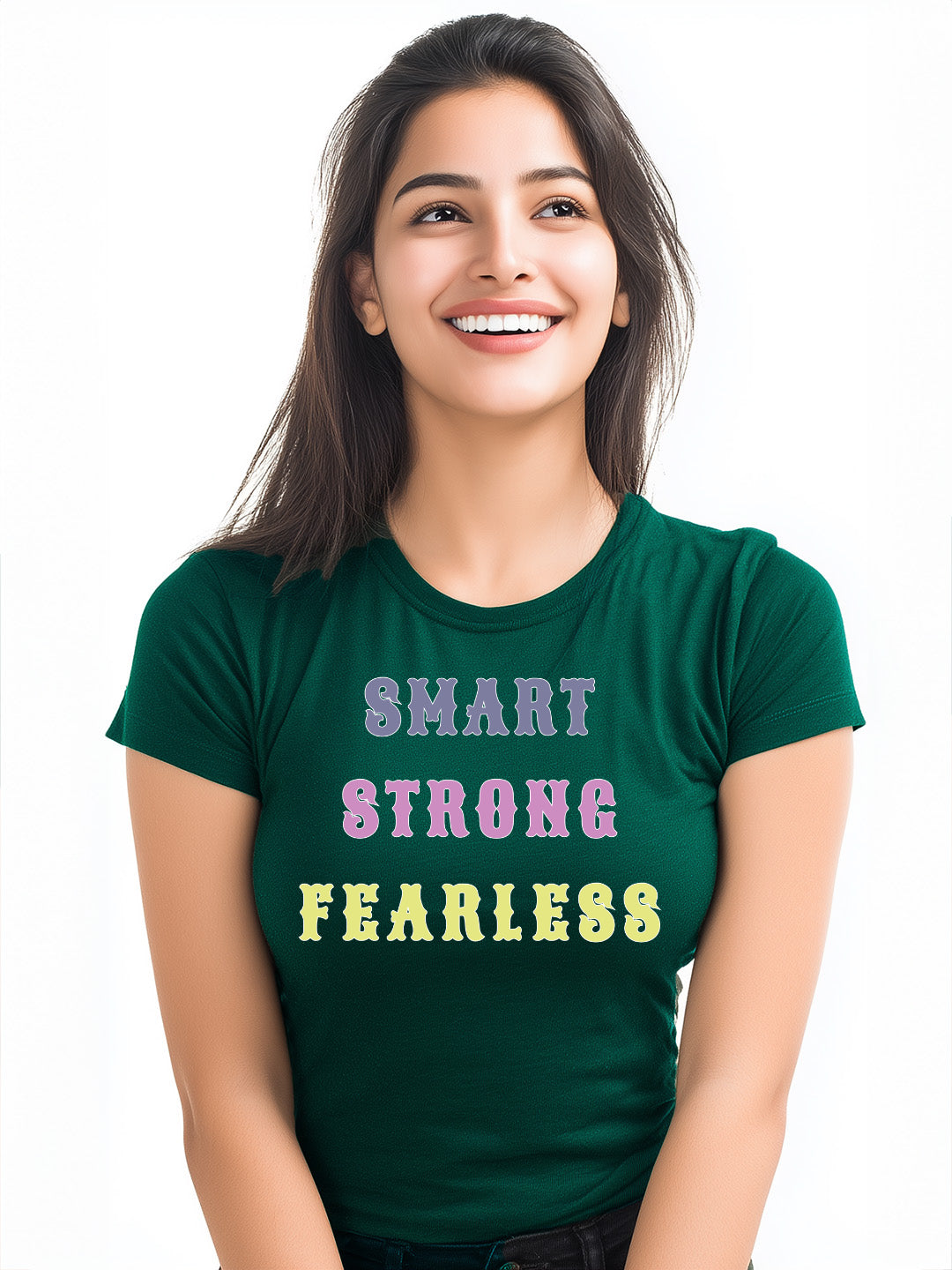 "Smart, Strong, Fearless" Women's Cotton T-Shirt