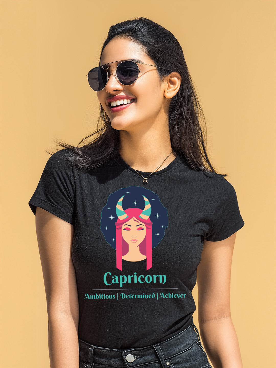 Capricorn- Stylish and Charismatic Zodiac Women's cotton Tee