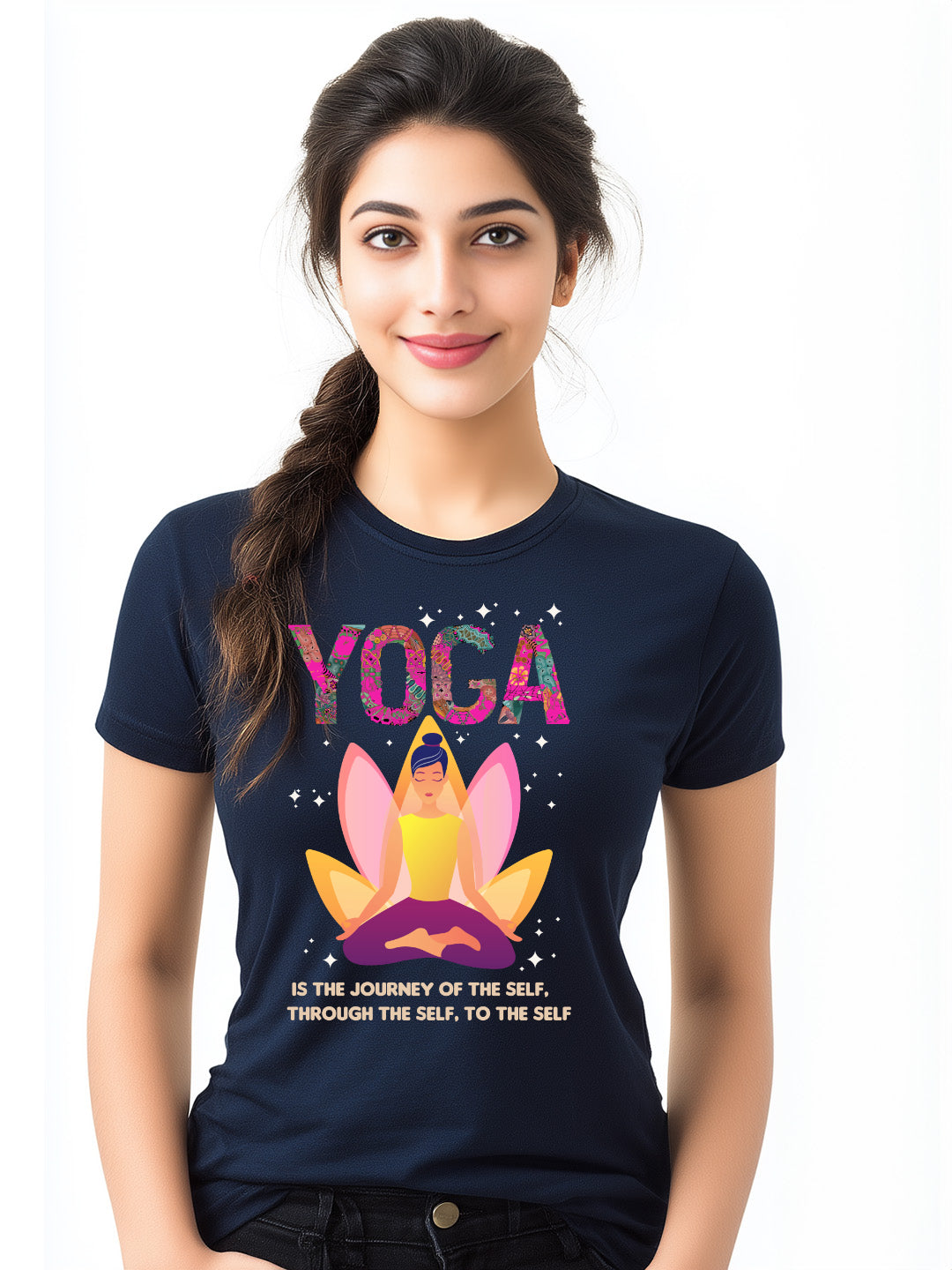 The Journey of the Self Through the Self to the Self" Women's Cotton  Graphic T-Shirt