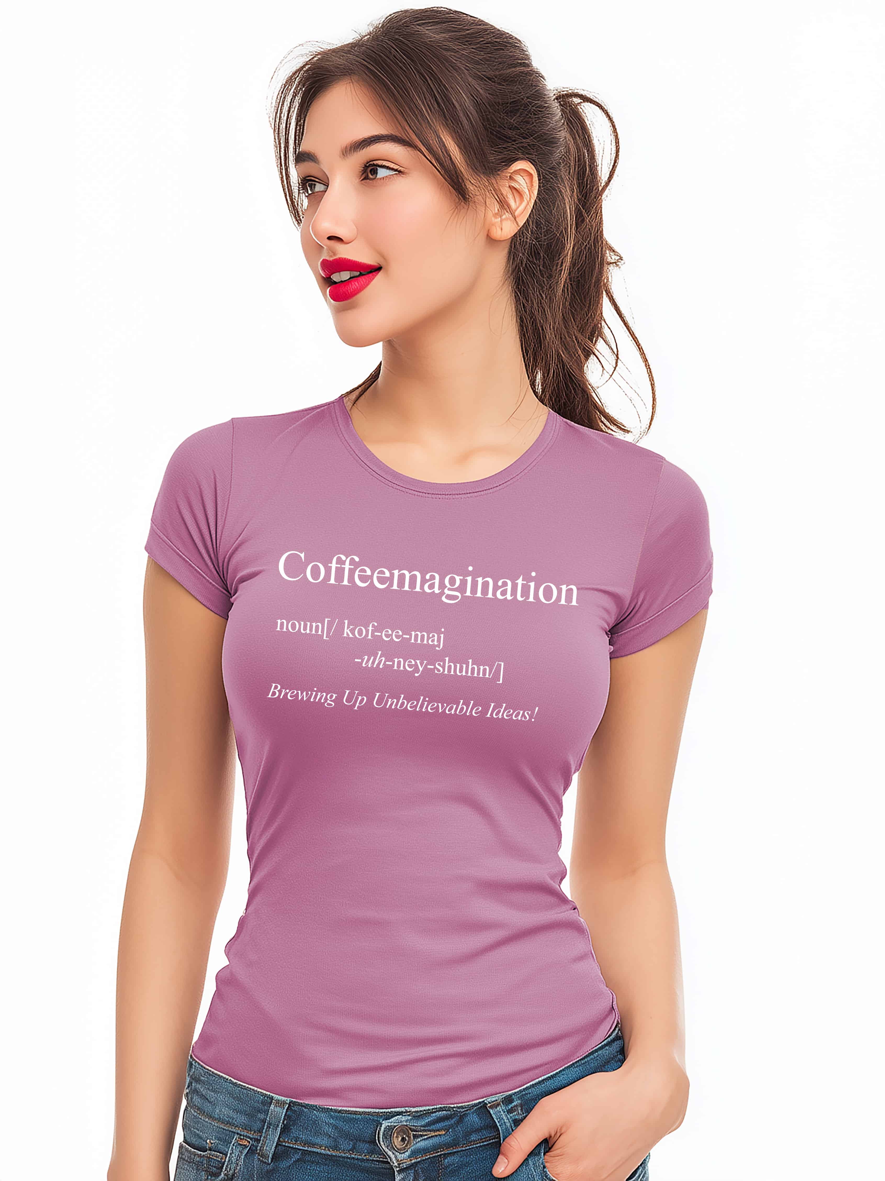 "Brewing Brilliance Coffeemagination" Women's Cotton T-Shirt