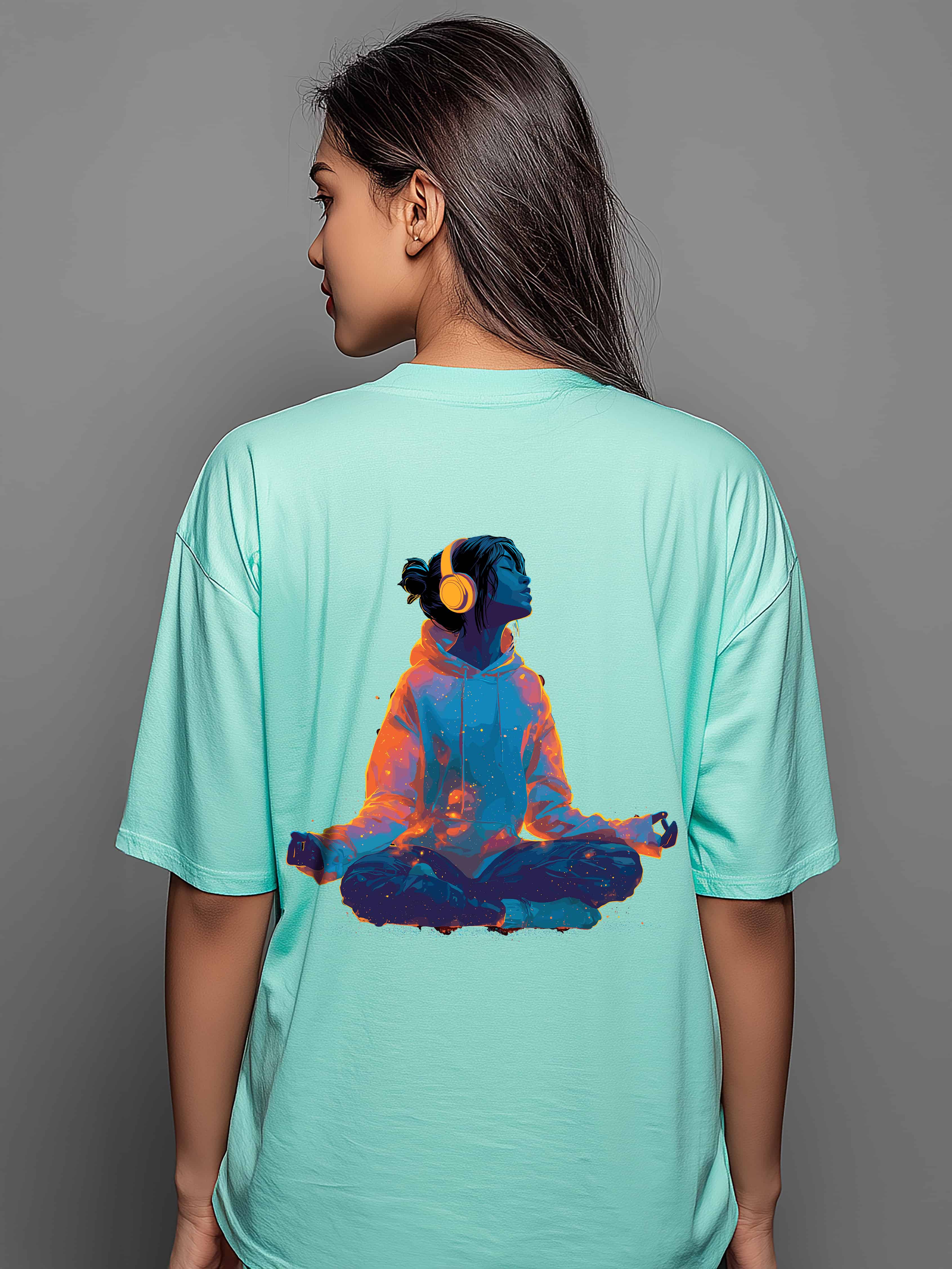 Peace Mode Oversized Cotton T-Shirt