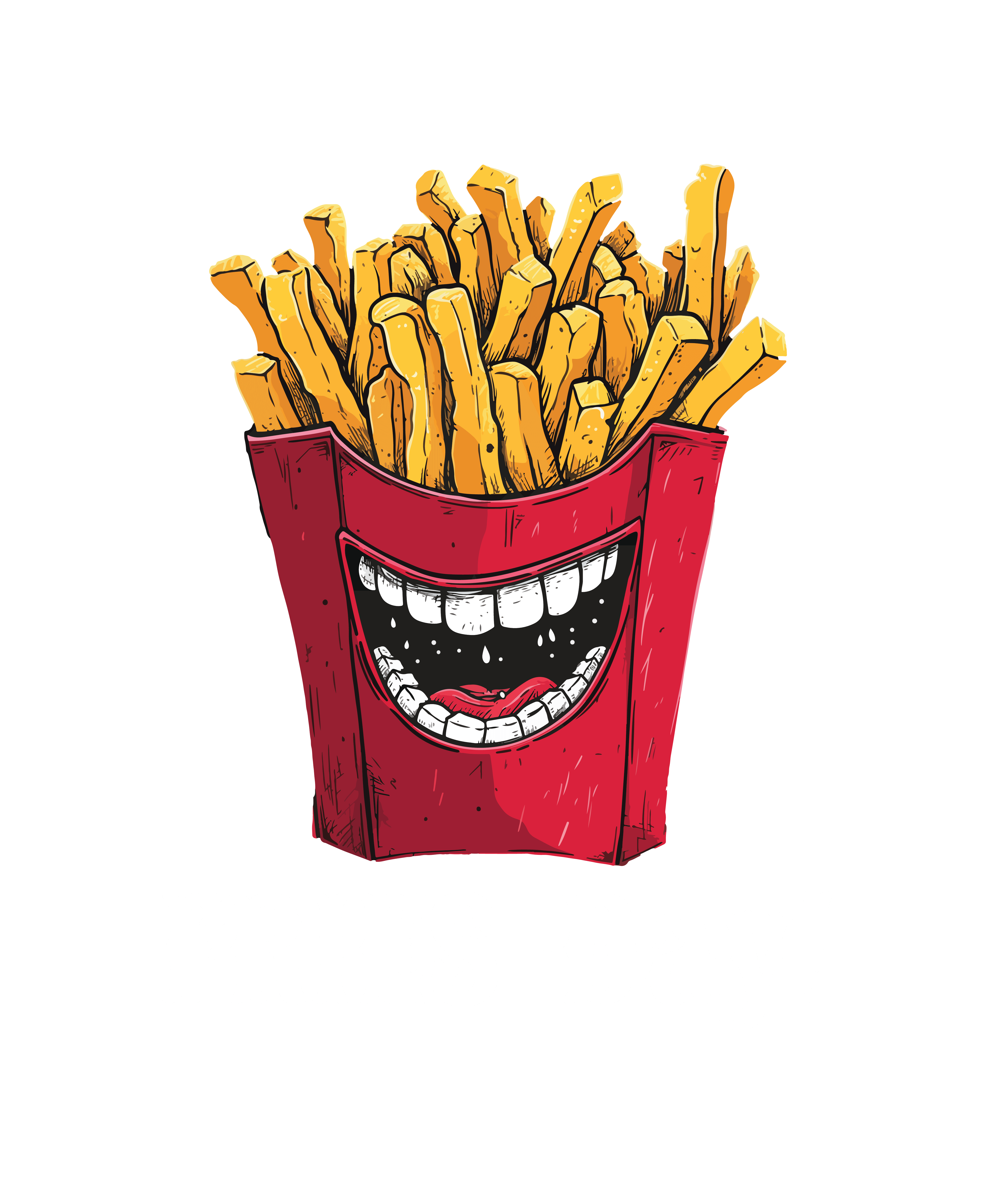 Fries-Day Women's Fun Graphic T-Shirt - Celebrate FriDay