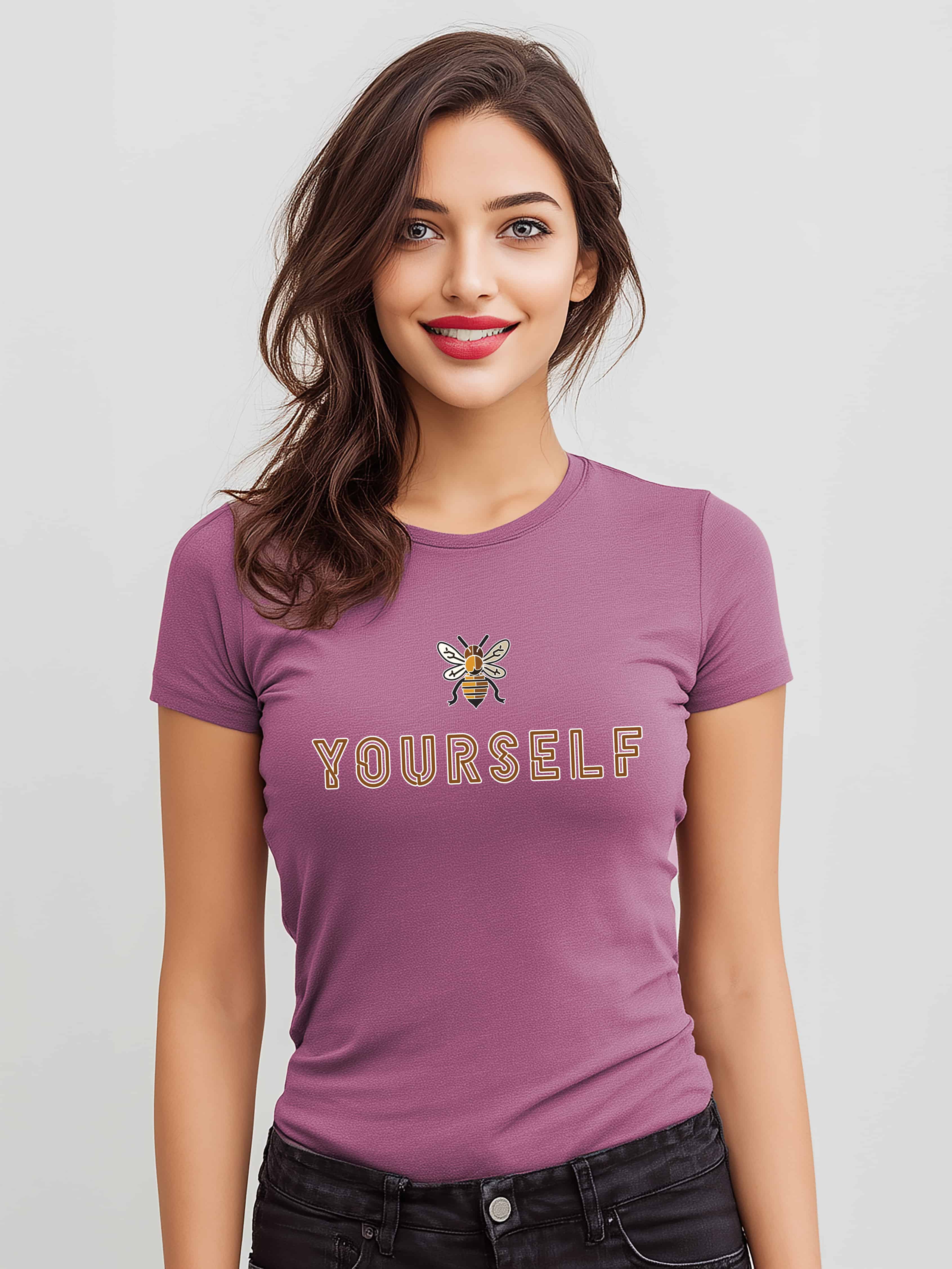 Be Yourself Cotton T-Shirt - Elevate your style with pride.