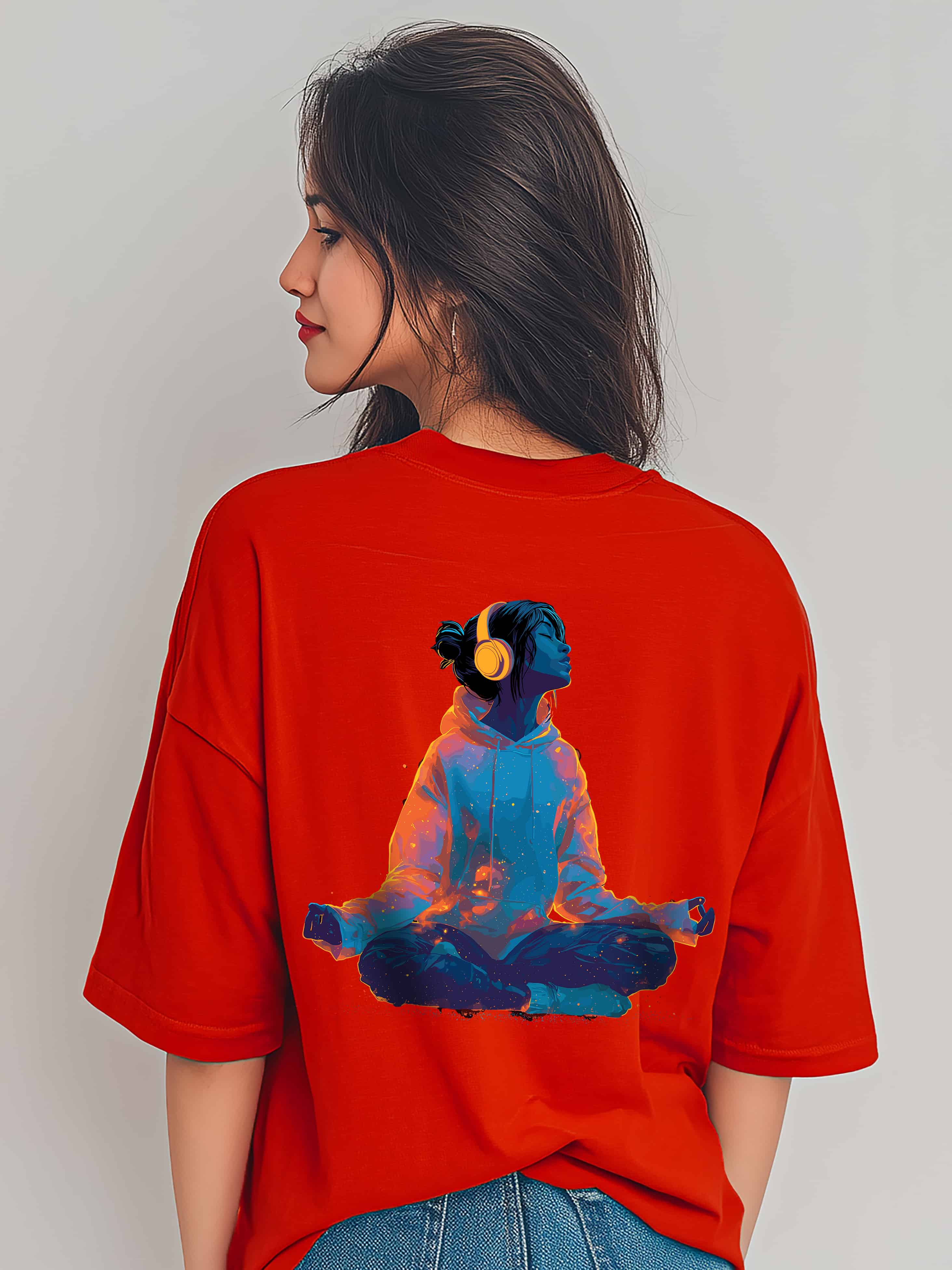 Peace Mode Oversized Cotton T-Shirt