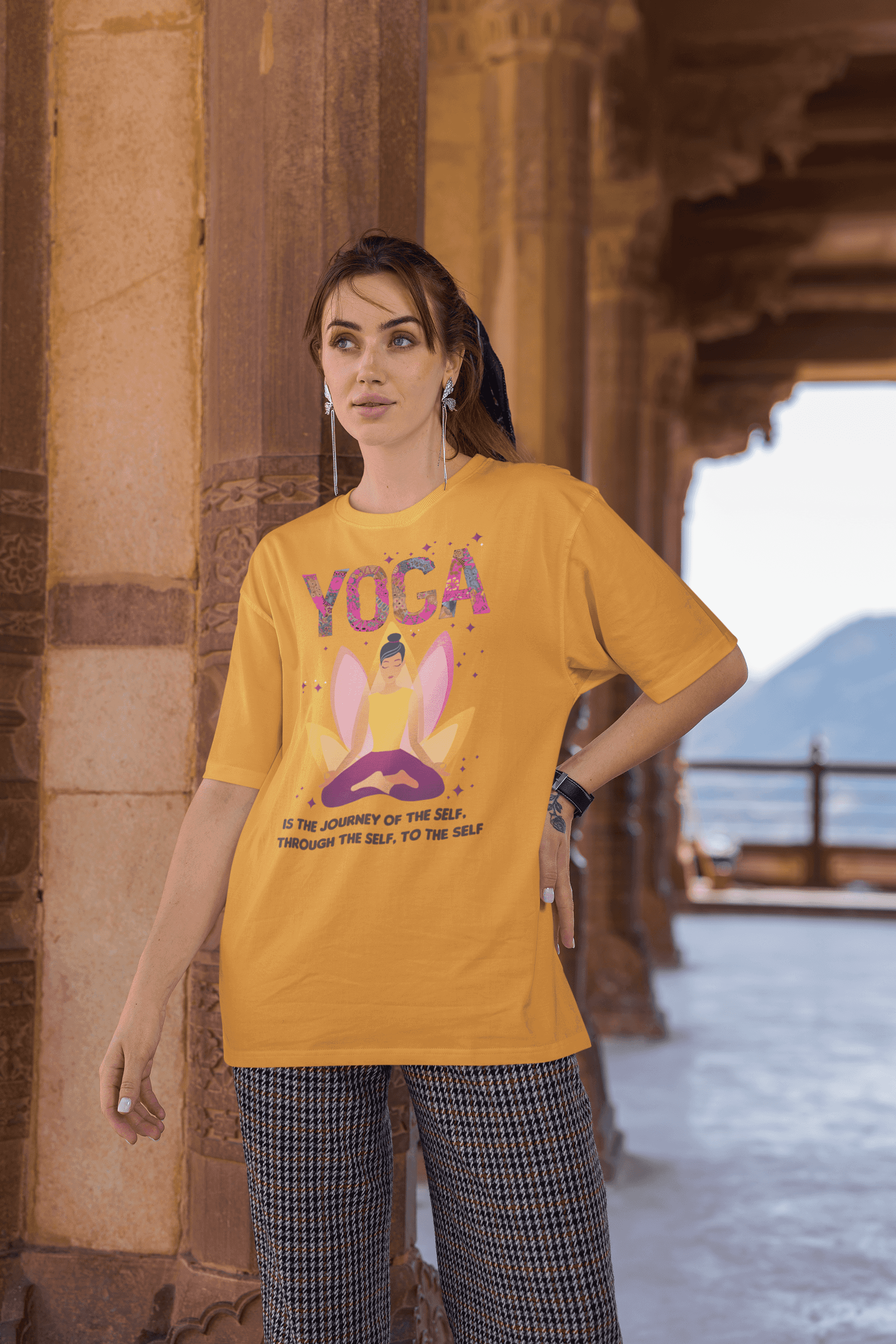 Yoga:  Women's Cotton Oversized T-Shirt