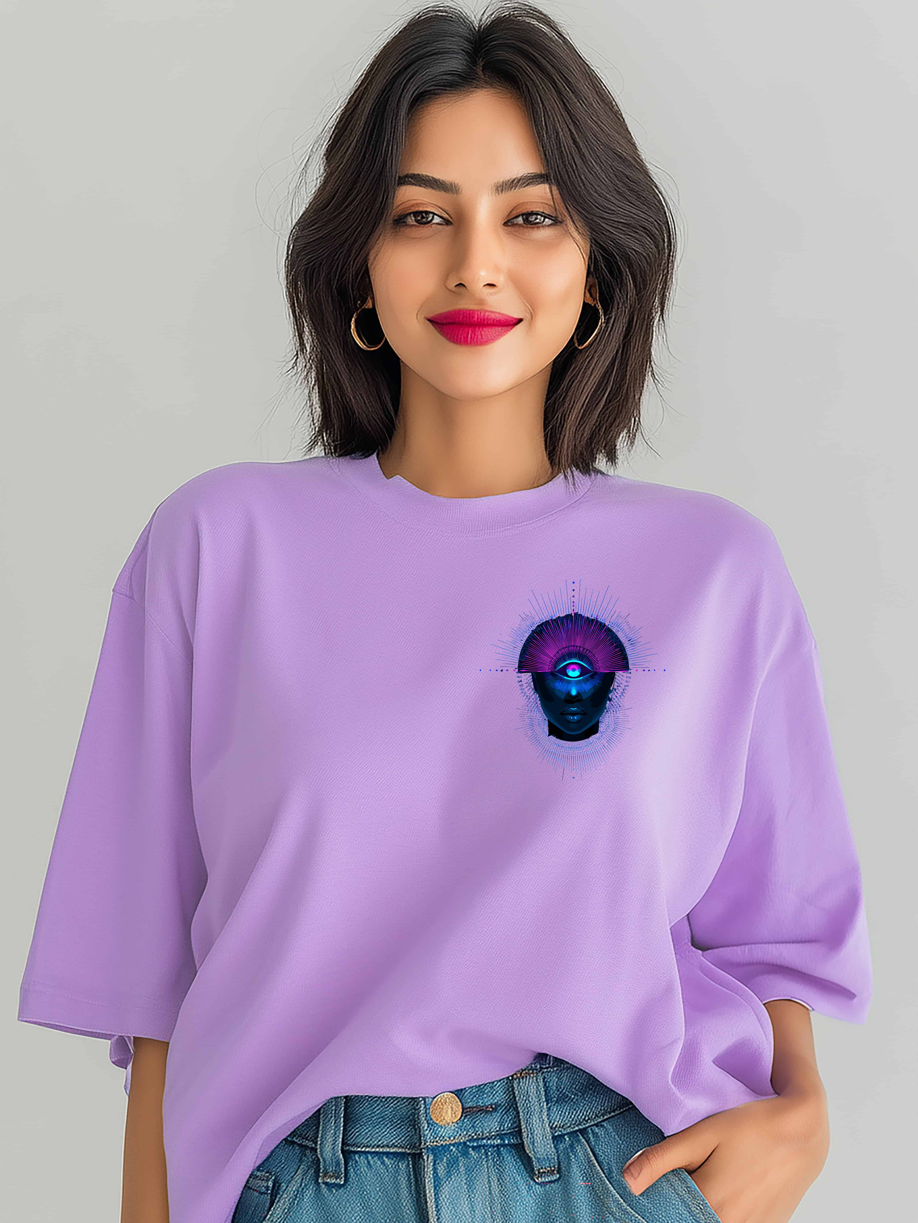 Third Eye Vibe Oversized Cotton Tee