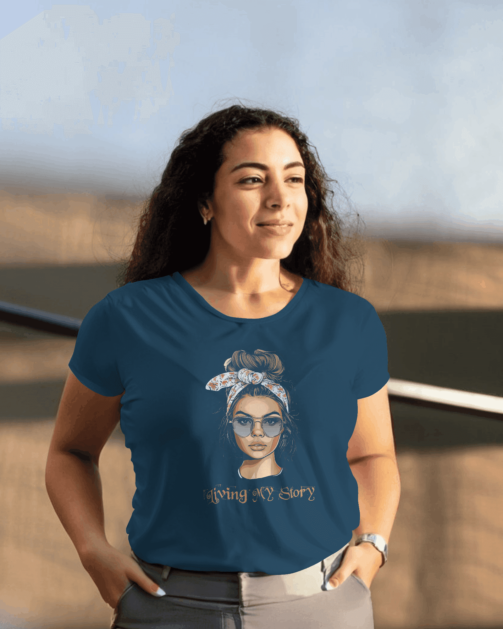 Living My Story Women's Empowerment Cotton T-Shirt