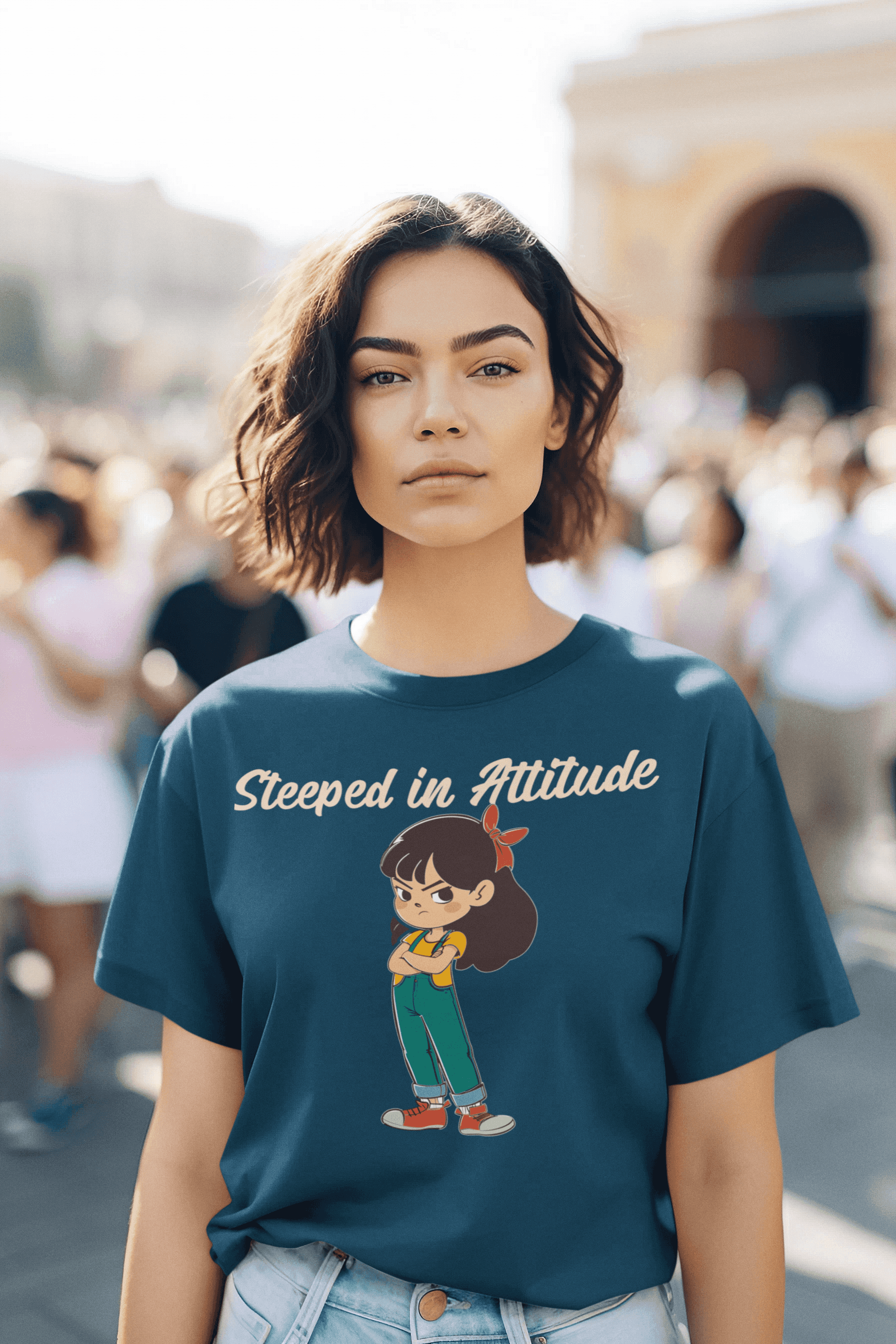 Steeped In Attitude Women's Cotton T-Shirt