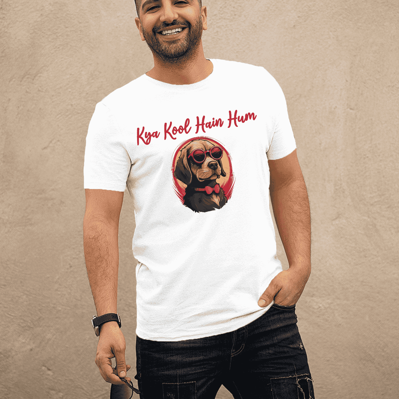 Kya Kool Hai Hum Men's Cool Dog Vibes T-Shirt - Unleash the Swag