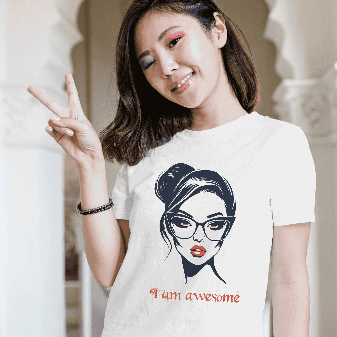 I Am Awesome Women's Empowerment T-Shirt - Own Your Awesomeness