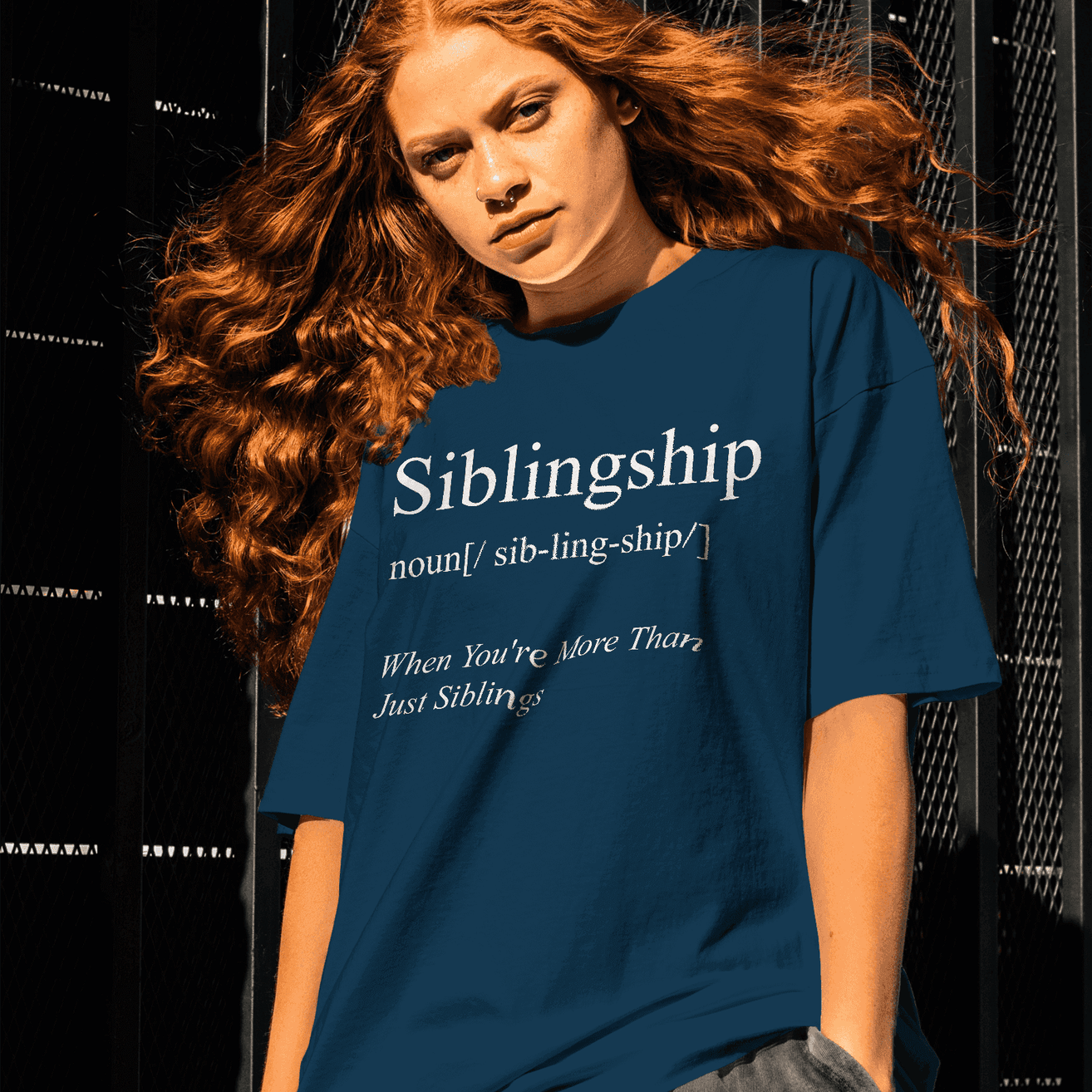 Siblingship Chronicles Women's Bonding T-Shirt - United in Laughter, Connected by Love
