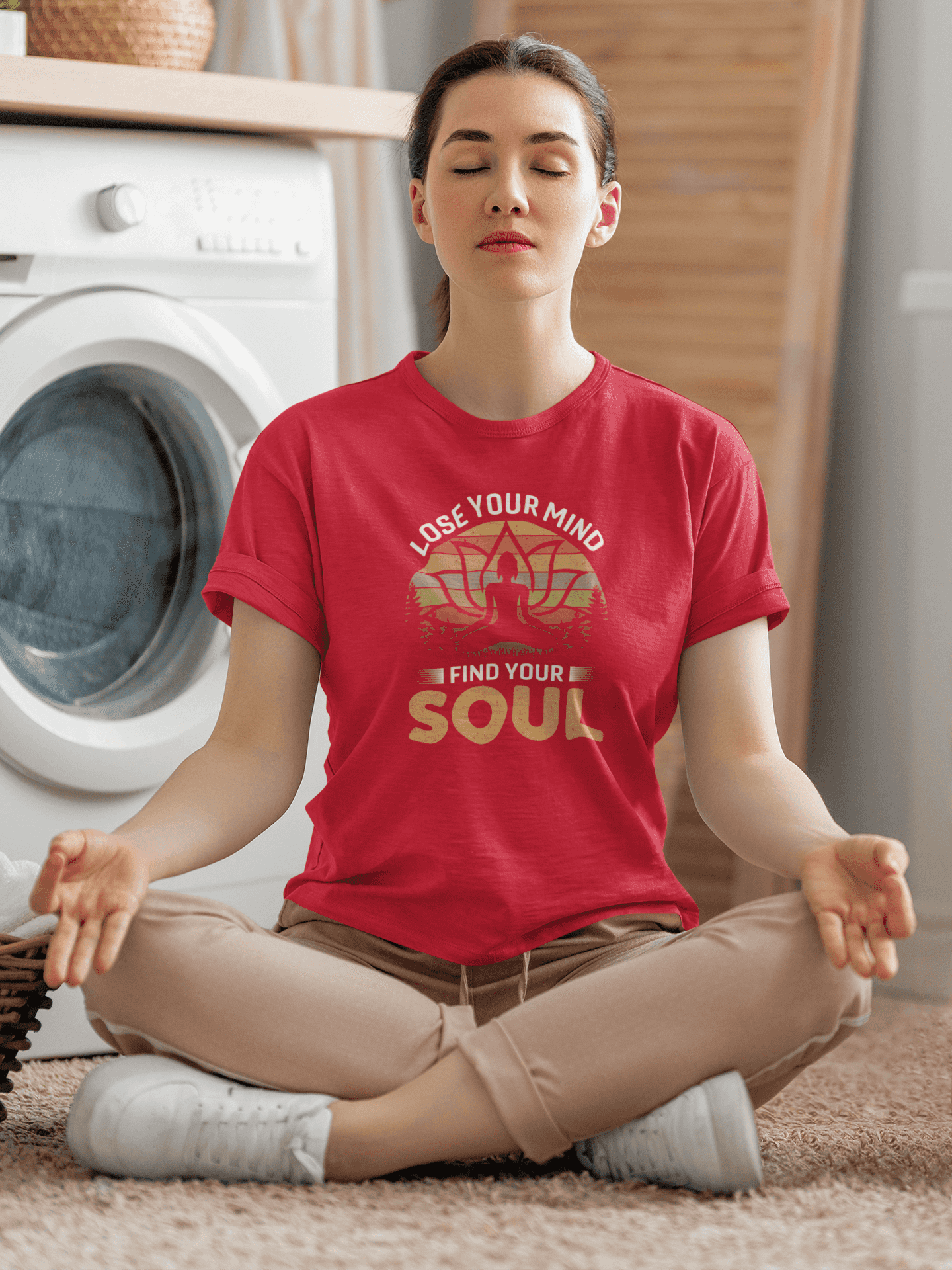 "Lose Your Mind, Find Your Soul"  Women's Cotton  T-Shirt