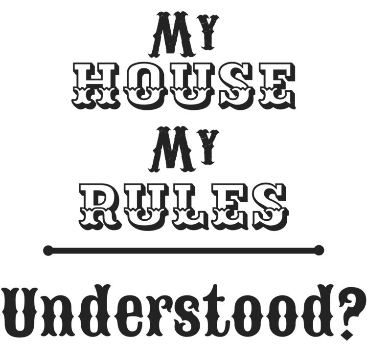 'My House My Rules' Women's Crop Top