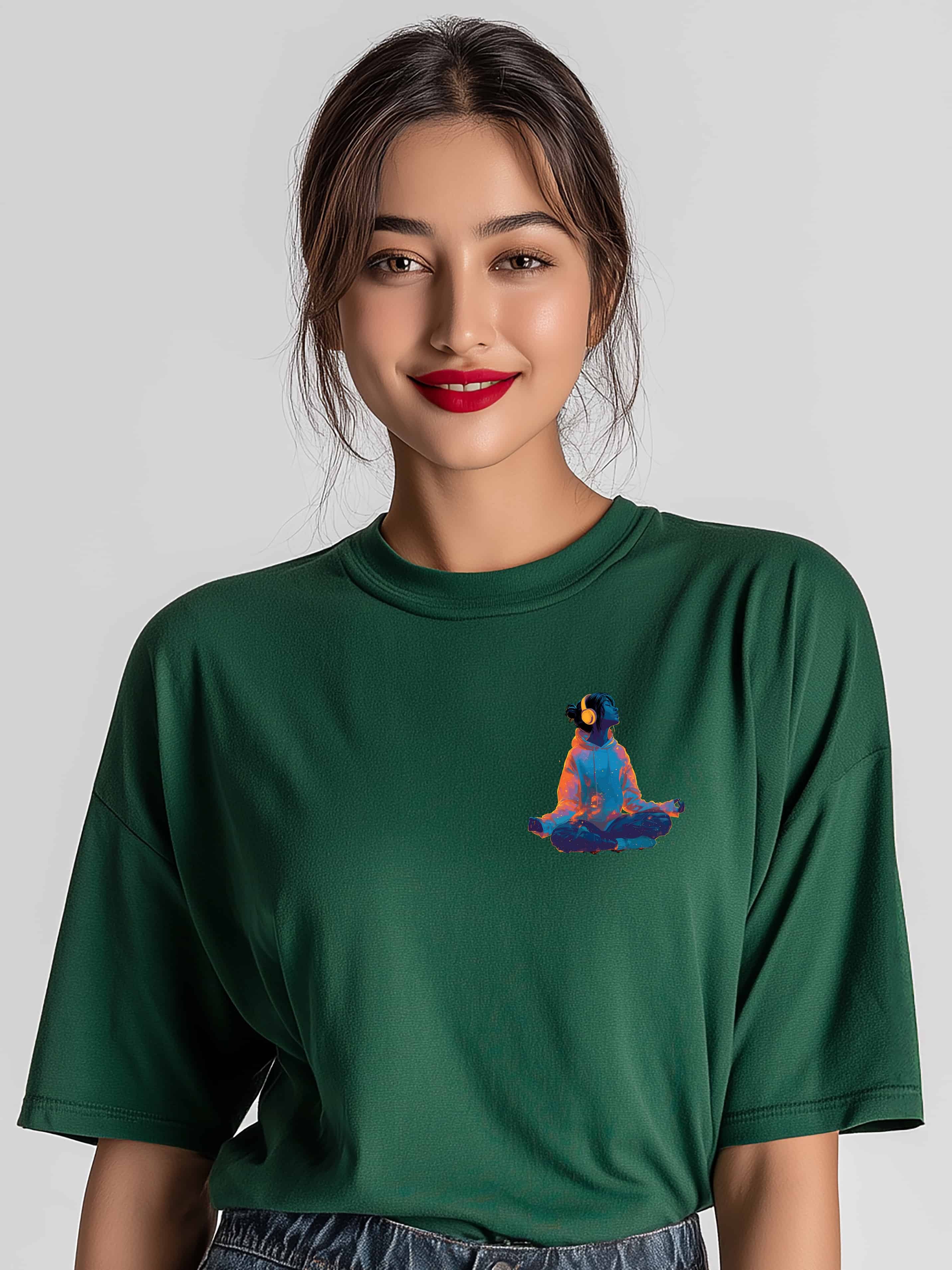 Peace Mode Oversized Cotton T-Shirt