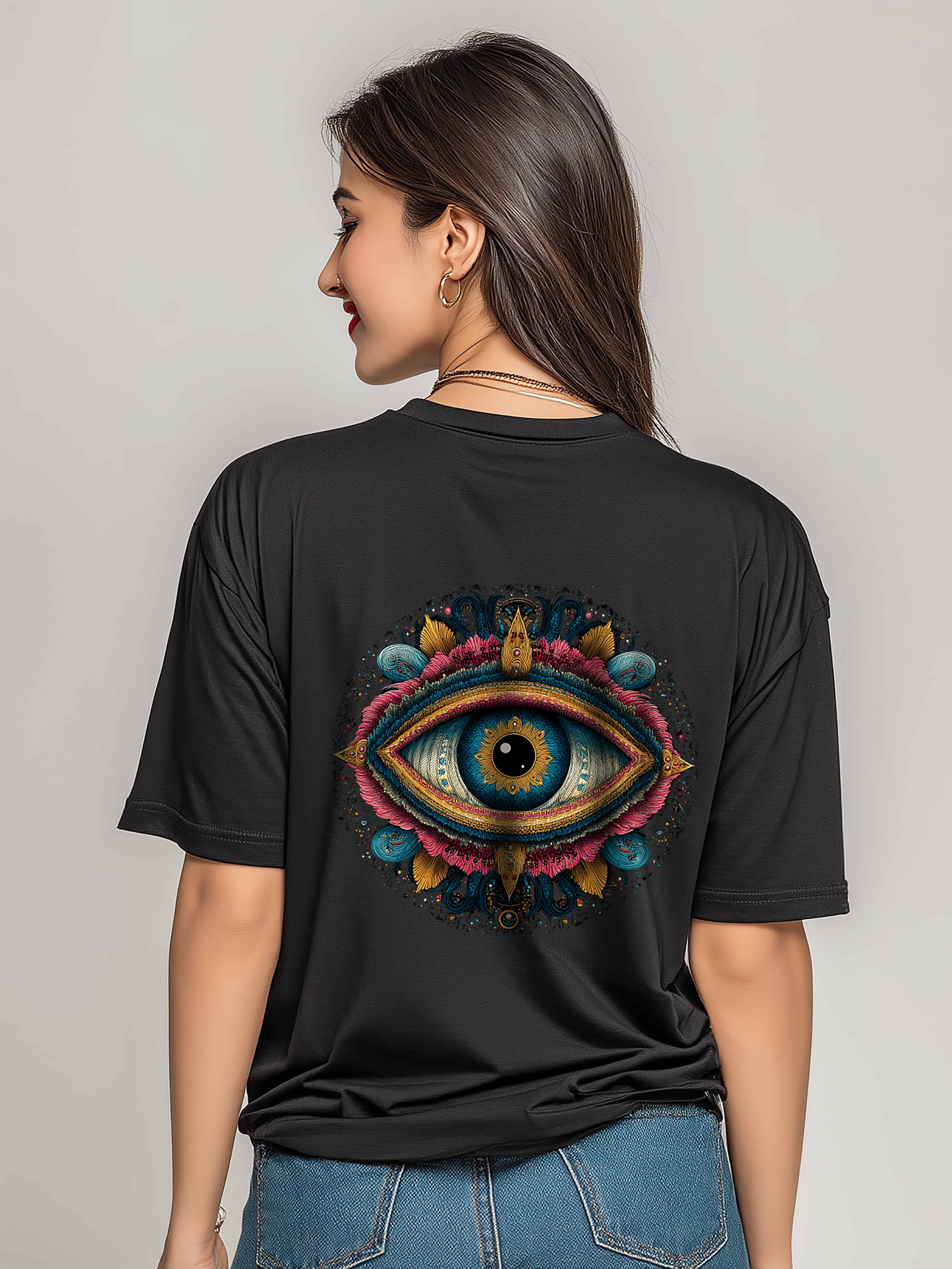 All Seeing Eye Oversized Cotton Tee