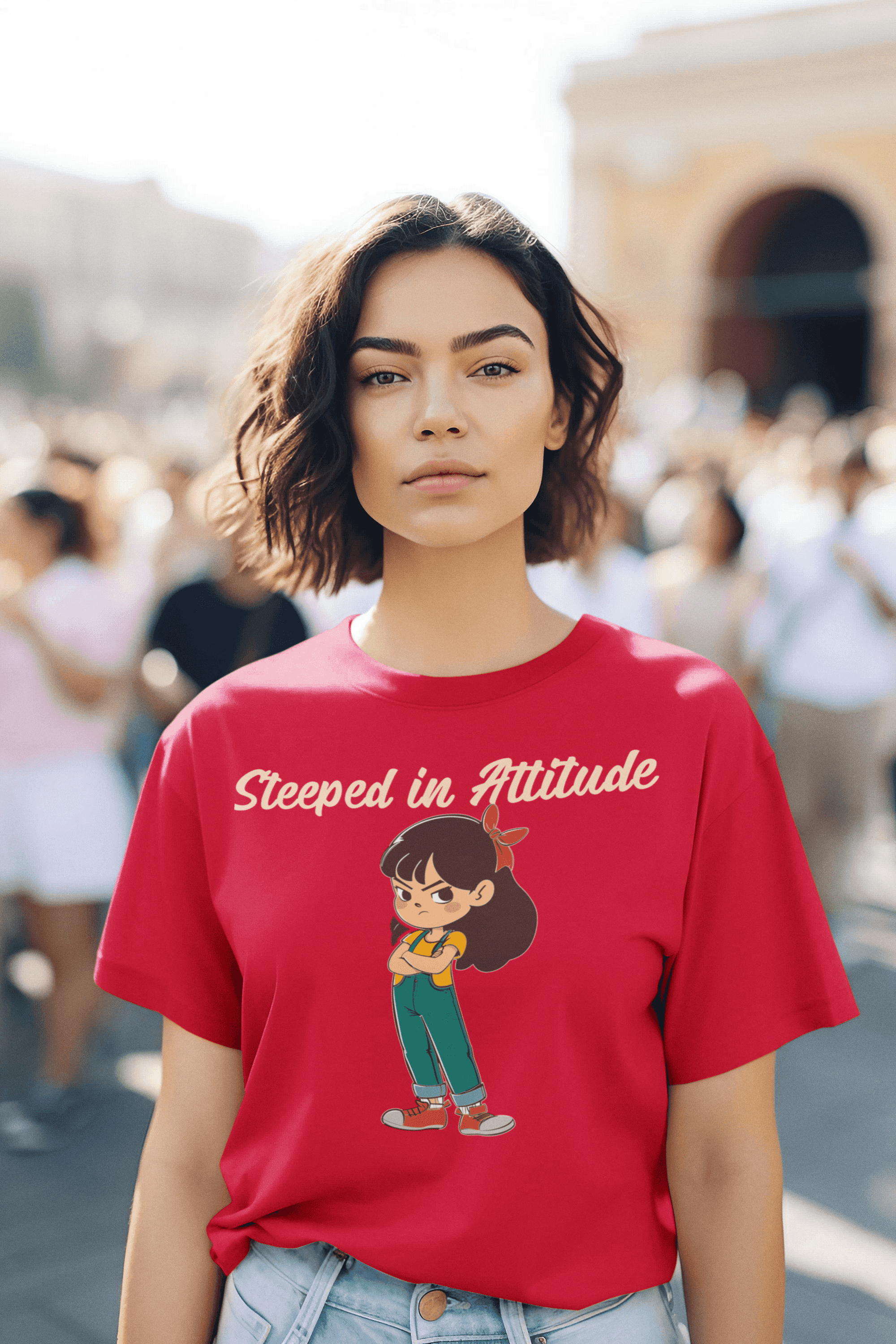 Steeped In Attitude Women's Cotton T-Shirt