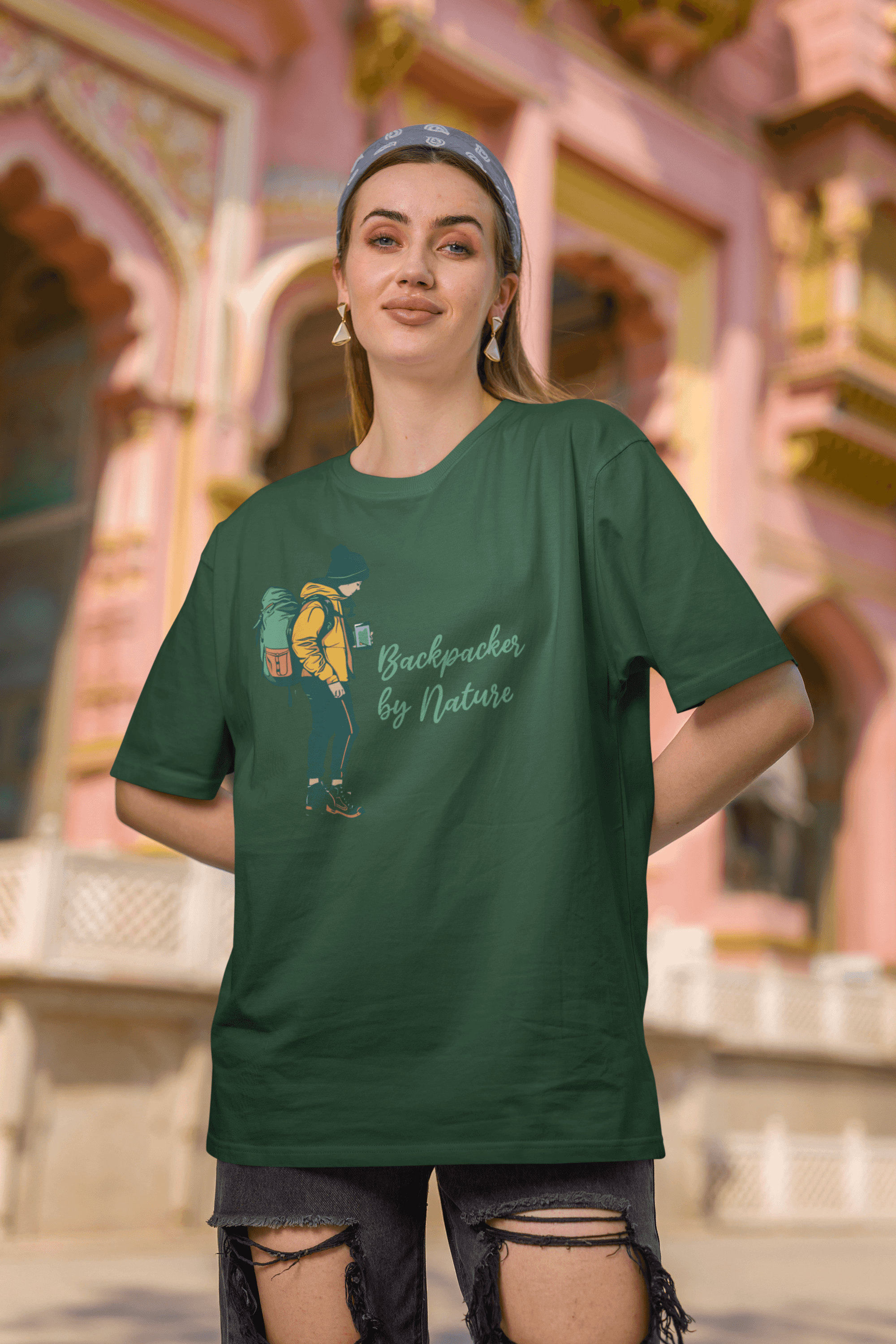 Backpacker by nature Women's Cotton T-Shirt