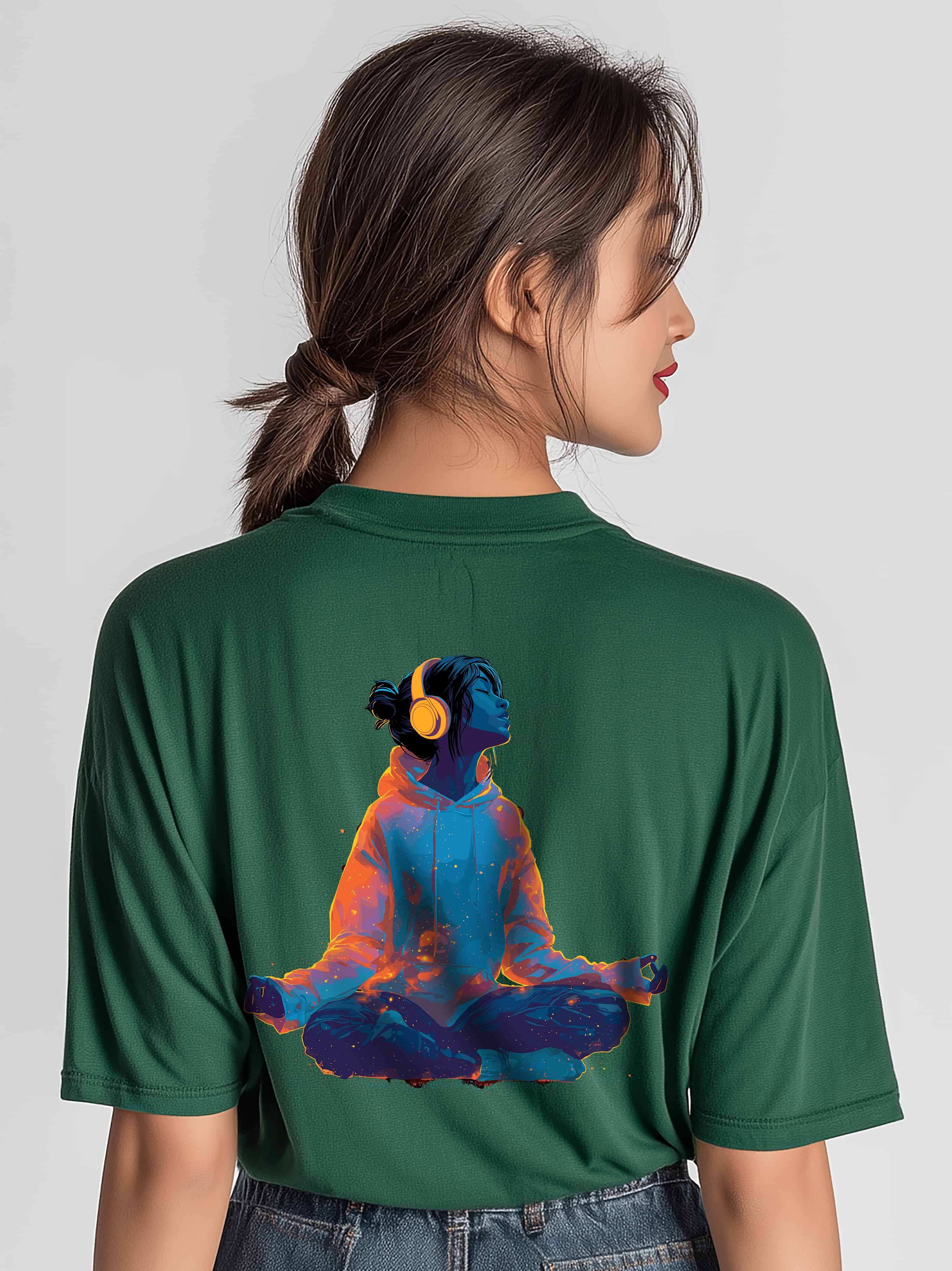Peace Mode Oversized Cotton T-Shirt