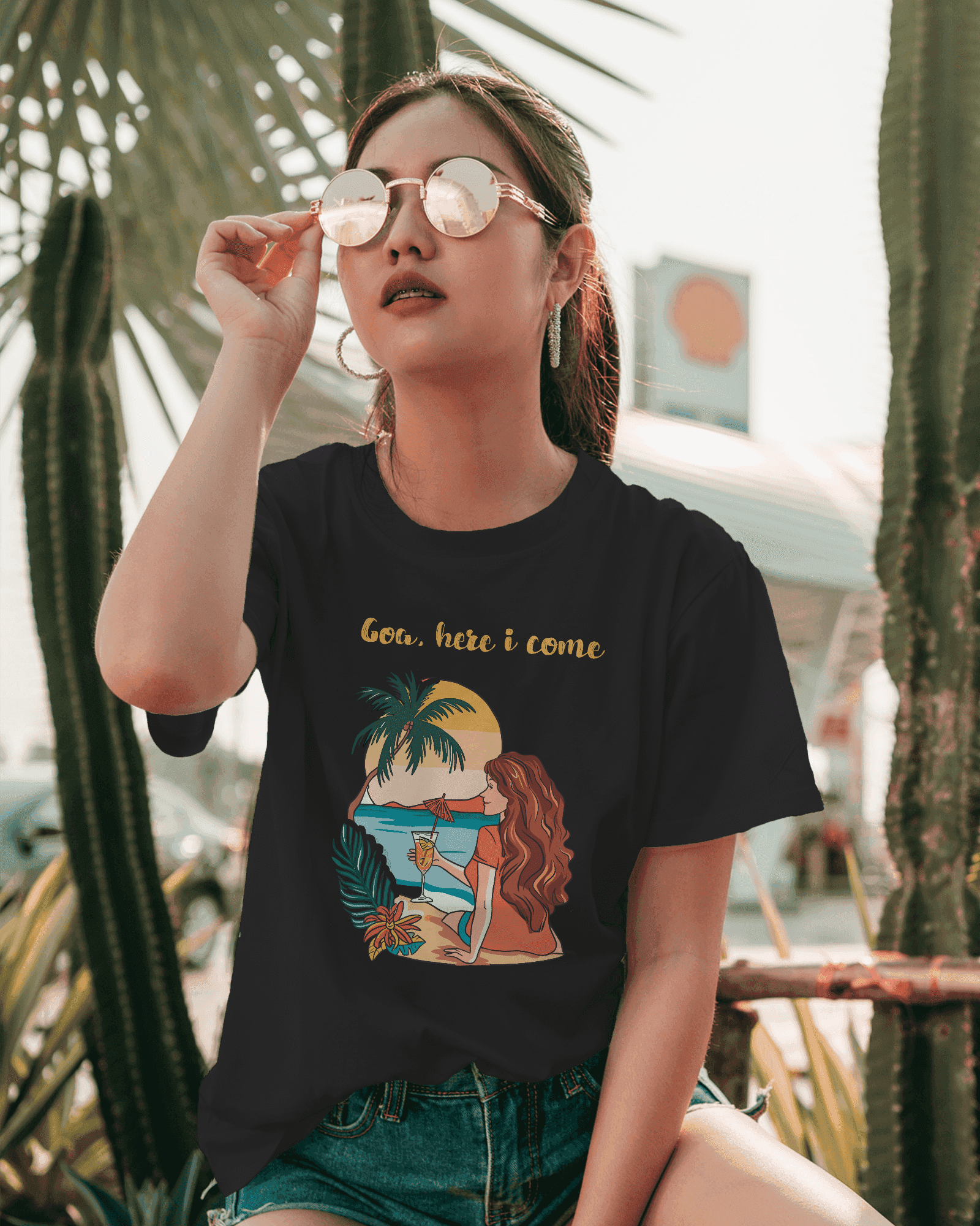 Goa Dreamin' Women's Cotton T-Shirt"