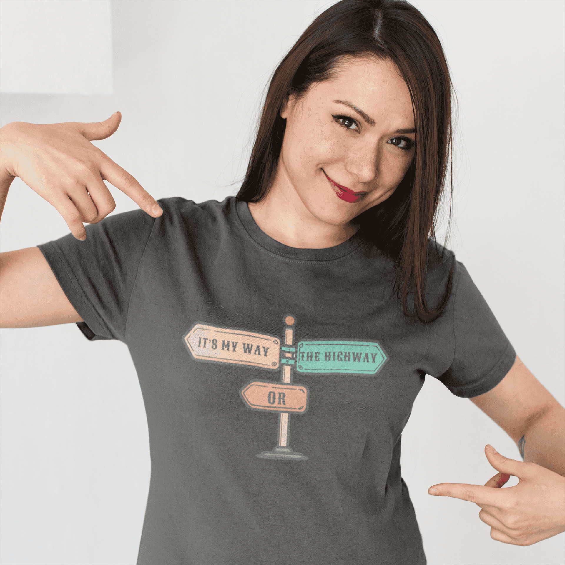 My Way Or Highway Women's Cotton T-Shirt