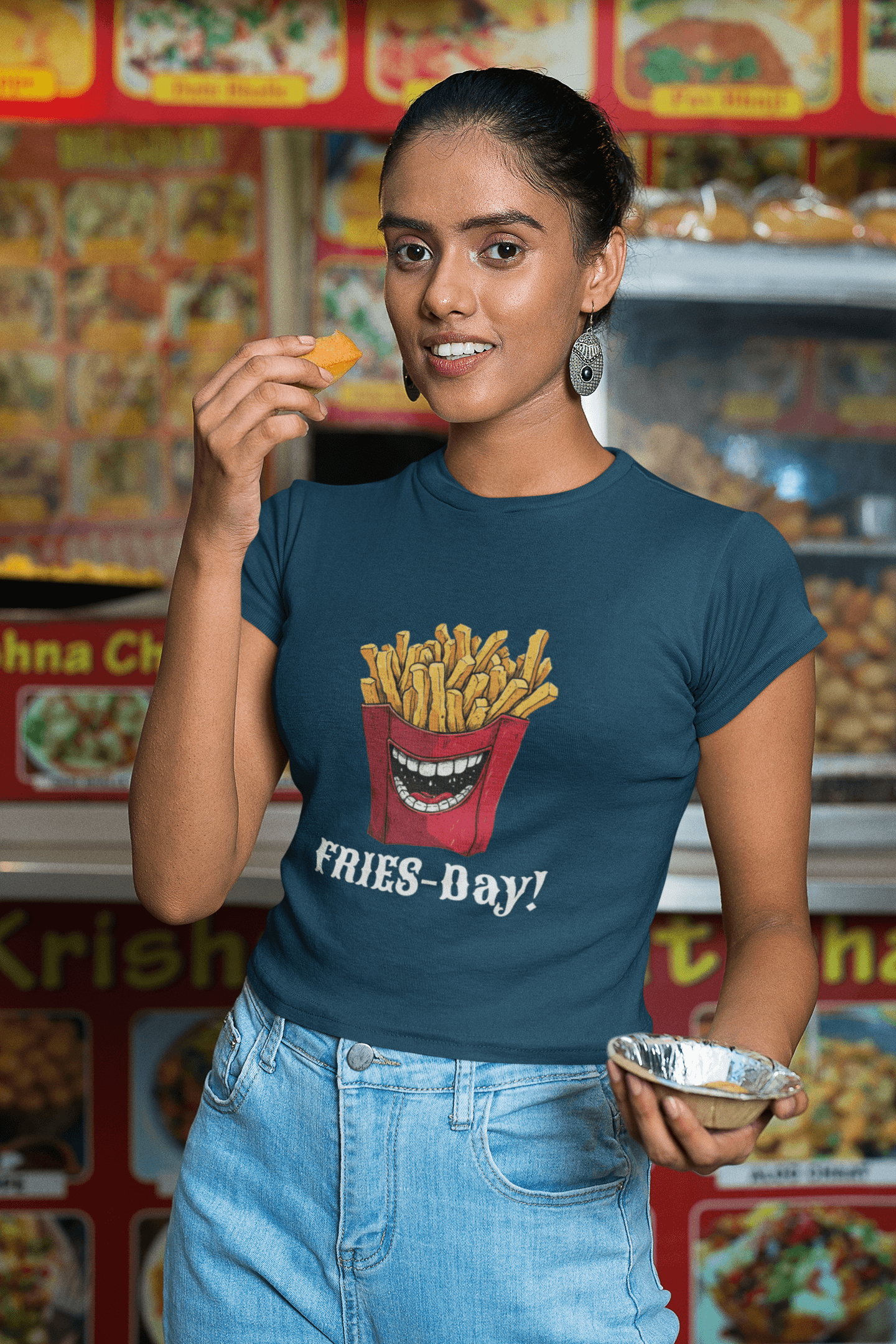 Fries-Day Women's Cotton T-Shirt