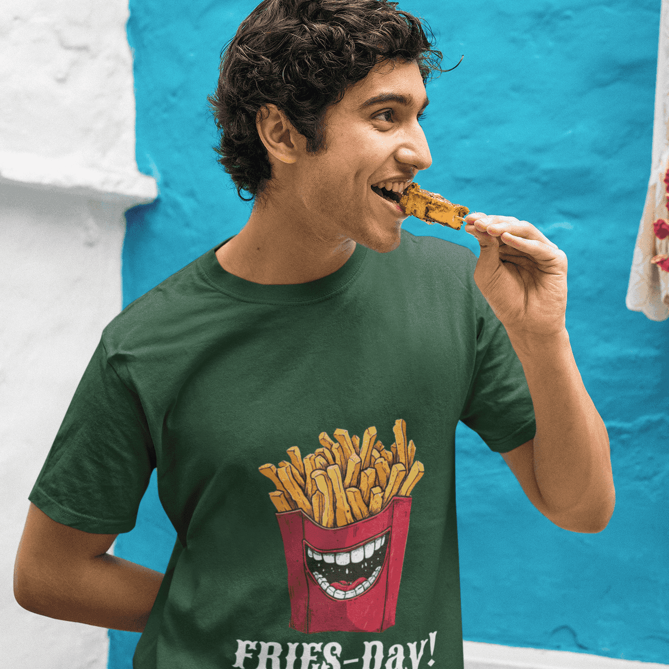 Fries-Day Men's Fun Graphic T-Shirt - Fry-Yay Everyday
