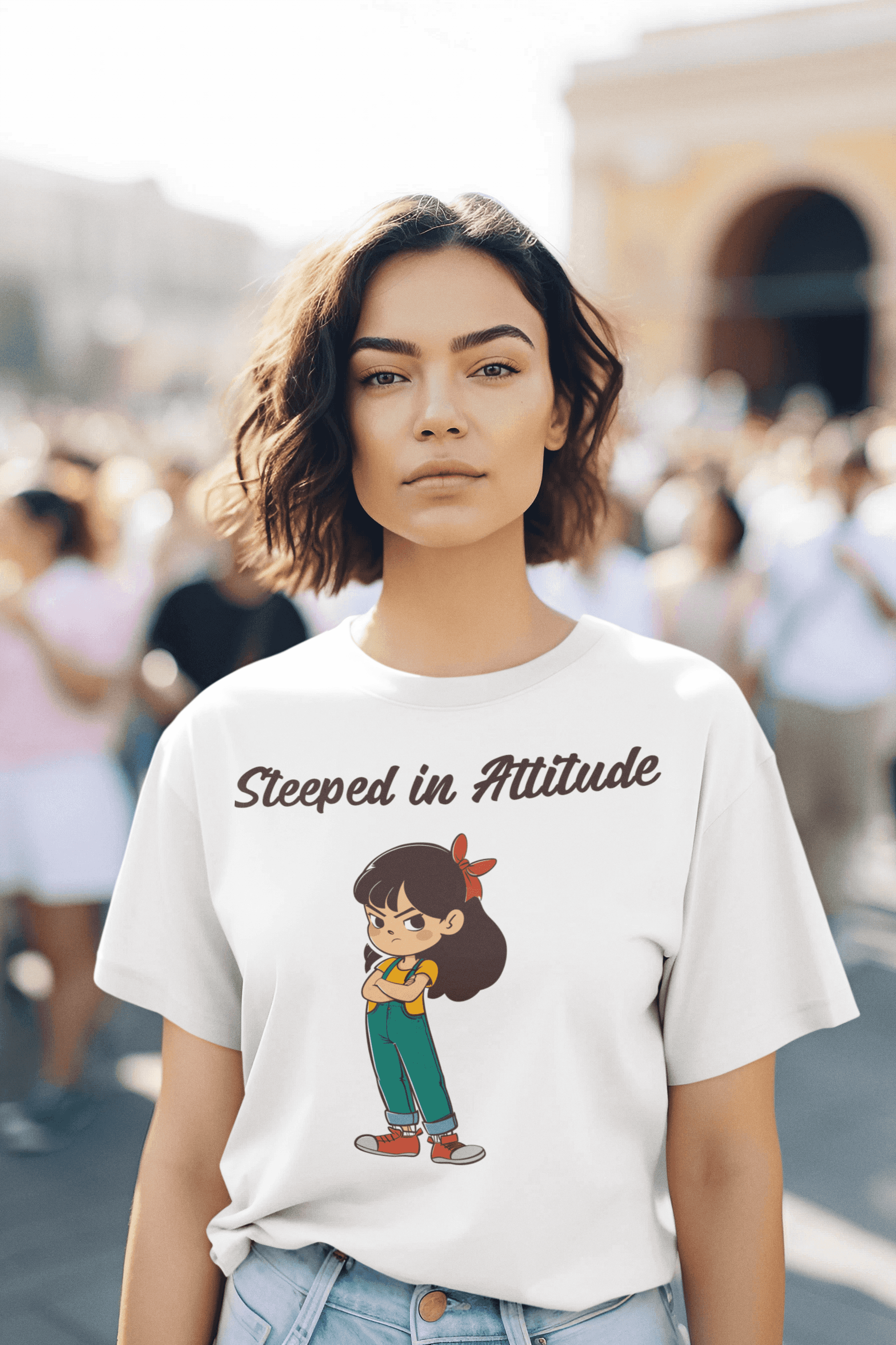 Steeped In Attitude Women's Cotton T-Shirt