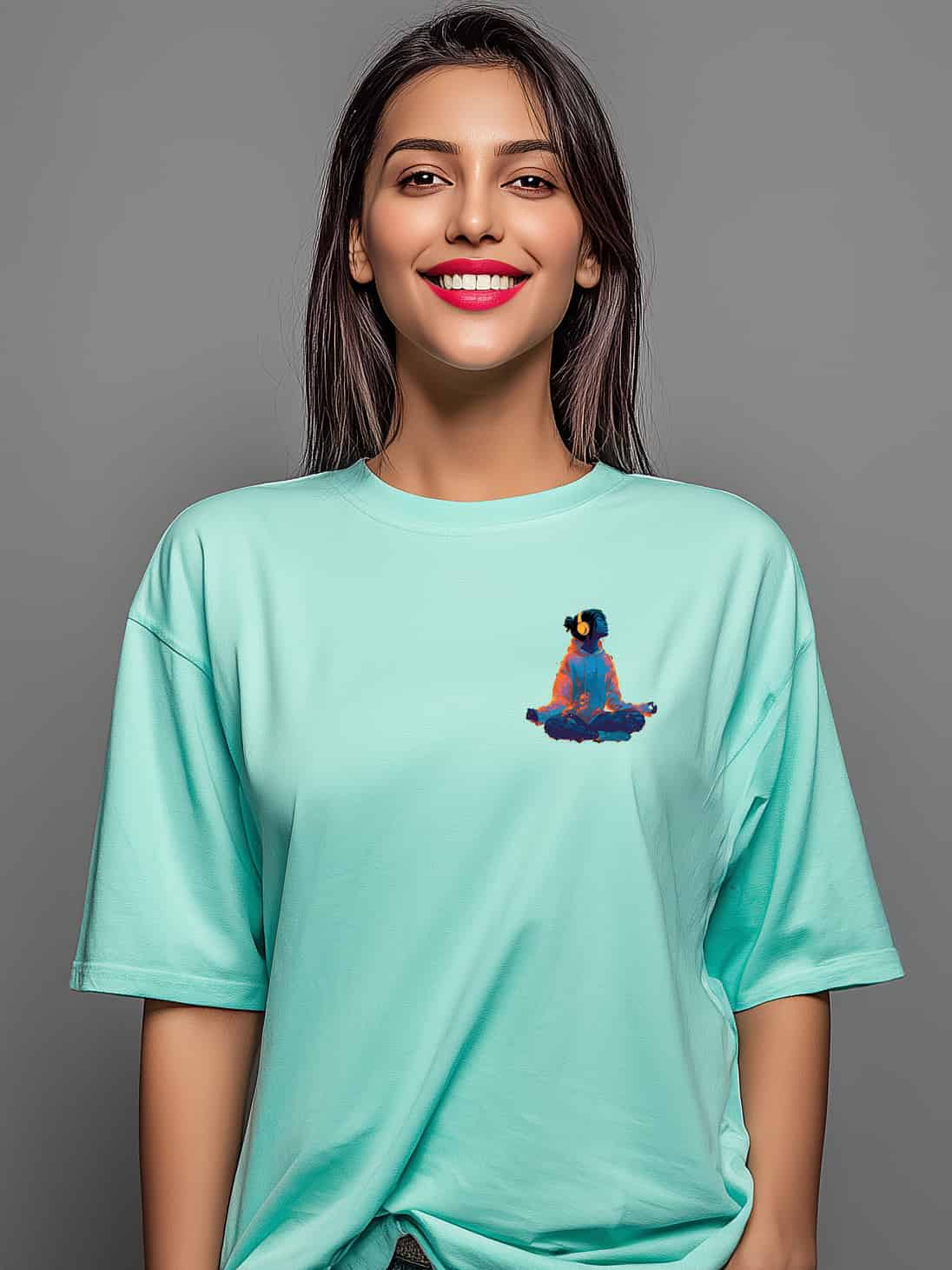 Peace Mode Oversized Cotton T-Shirt