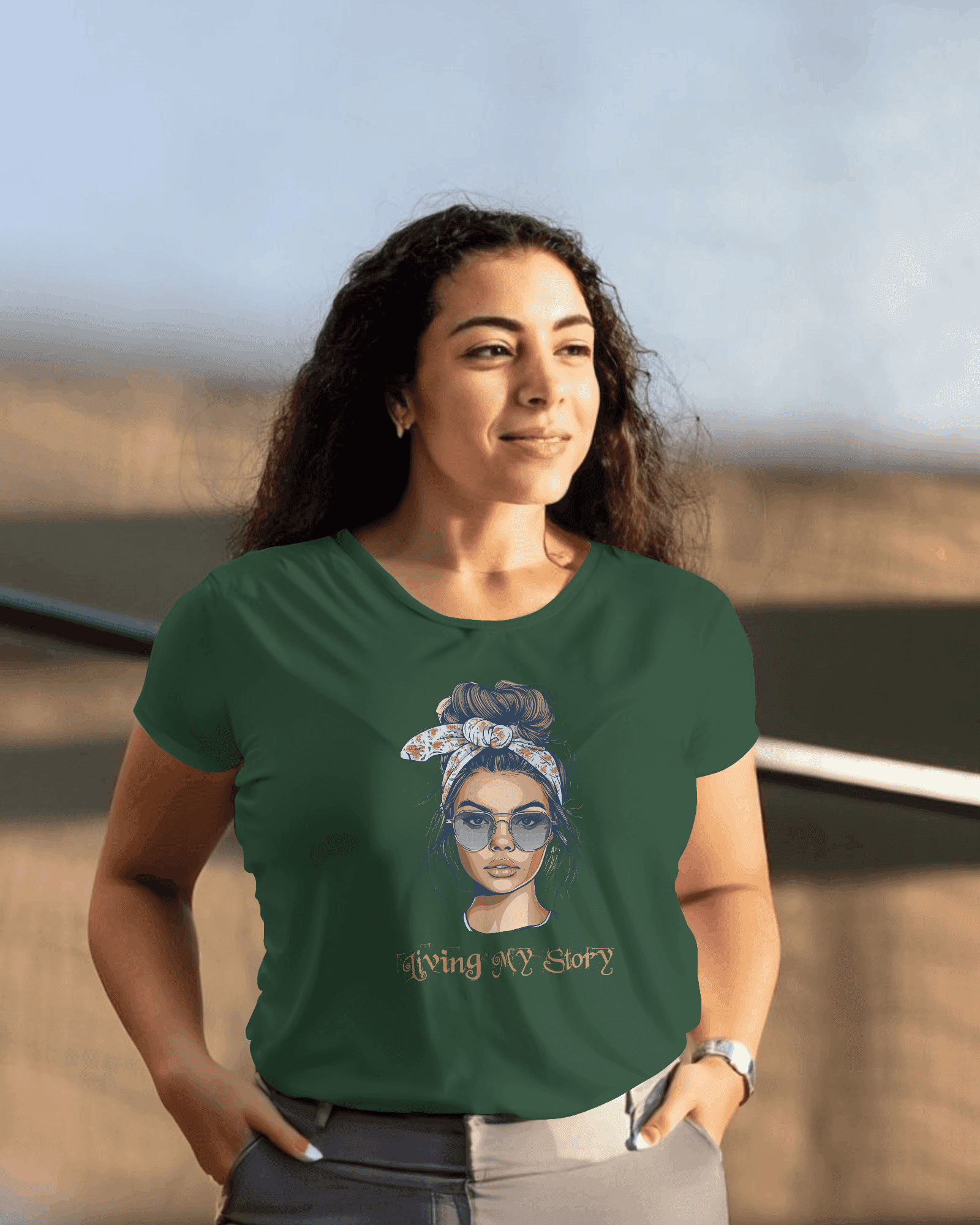 Living My Story Women's Empowerment Cotton T-Shirt