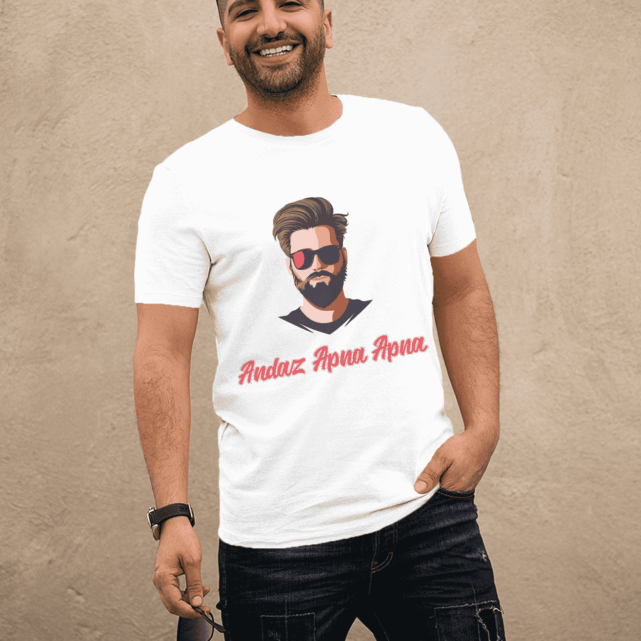 Andazz Apna Apna (Our own style!) Men's Graphic T-Shirt