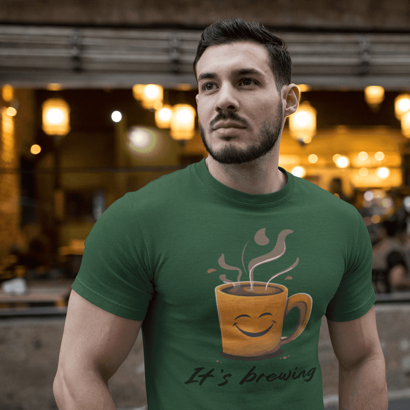 It's Brewing Men's Coffee Lover T-Shirt