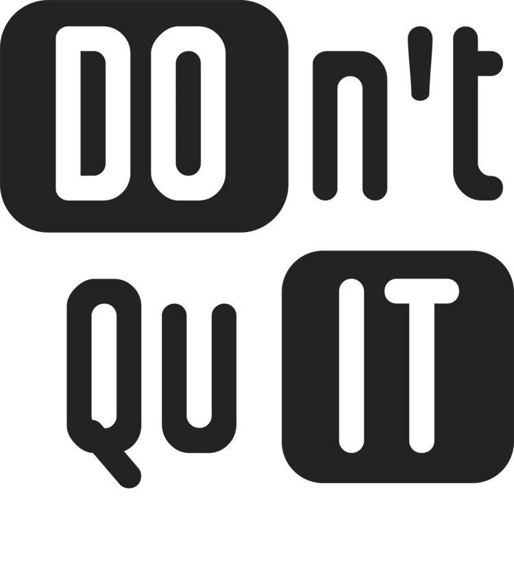 'Don't Quit' Women's Graphic Crop Top