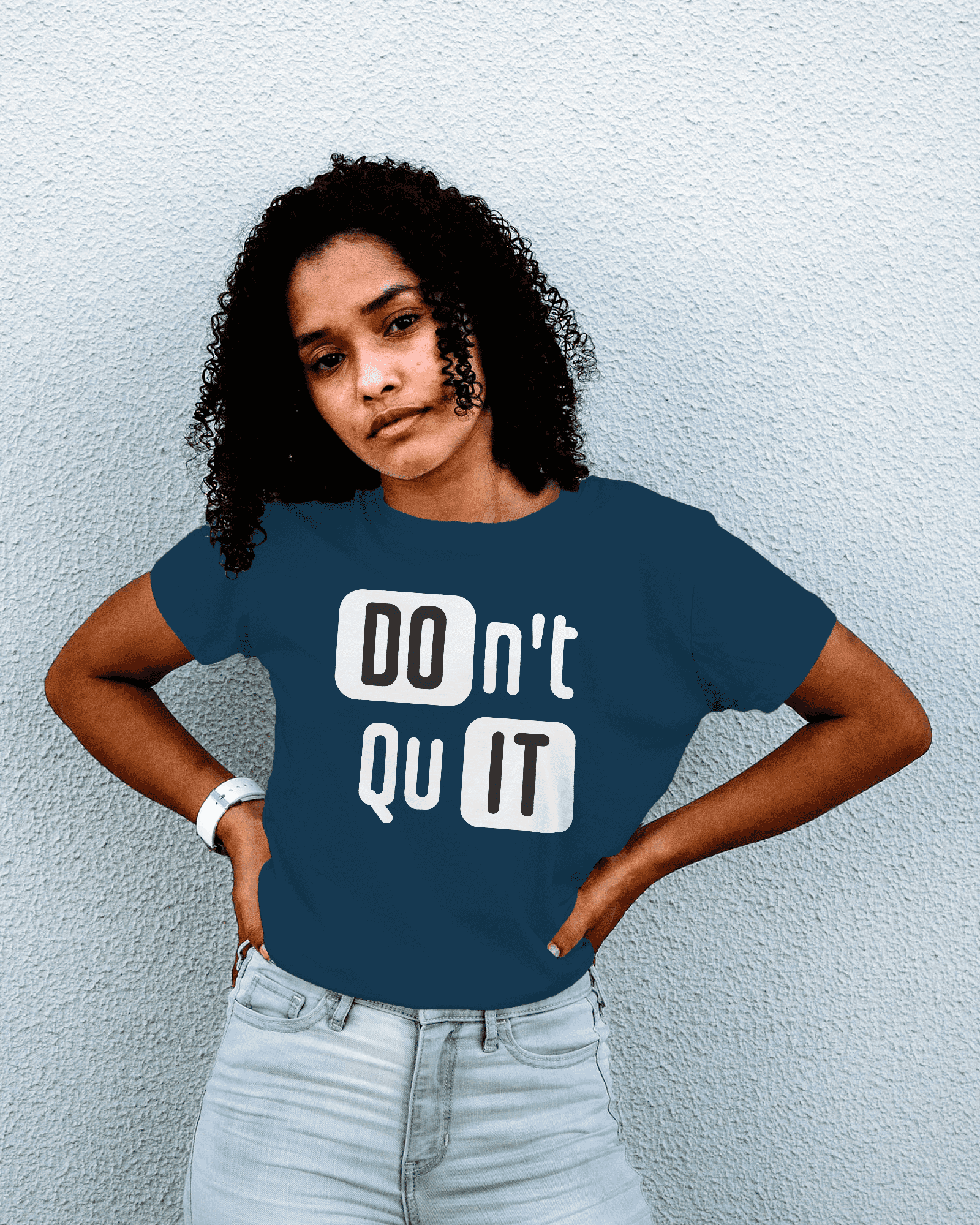 Don't Quit Women's Graphic Cotton T-Shirt