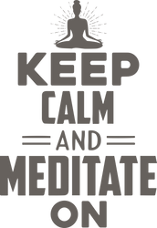 Men's Oversized T-Shirt - "Yoga: "Keep Calm and Meditate On" T-Shirt