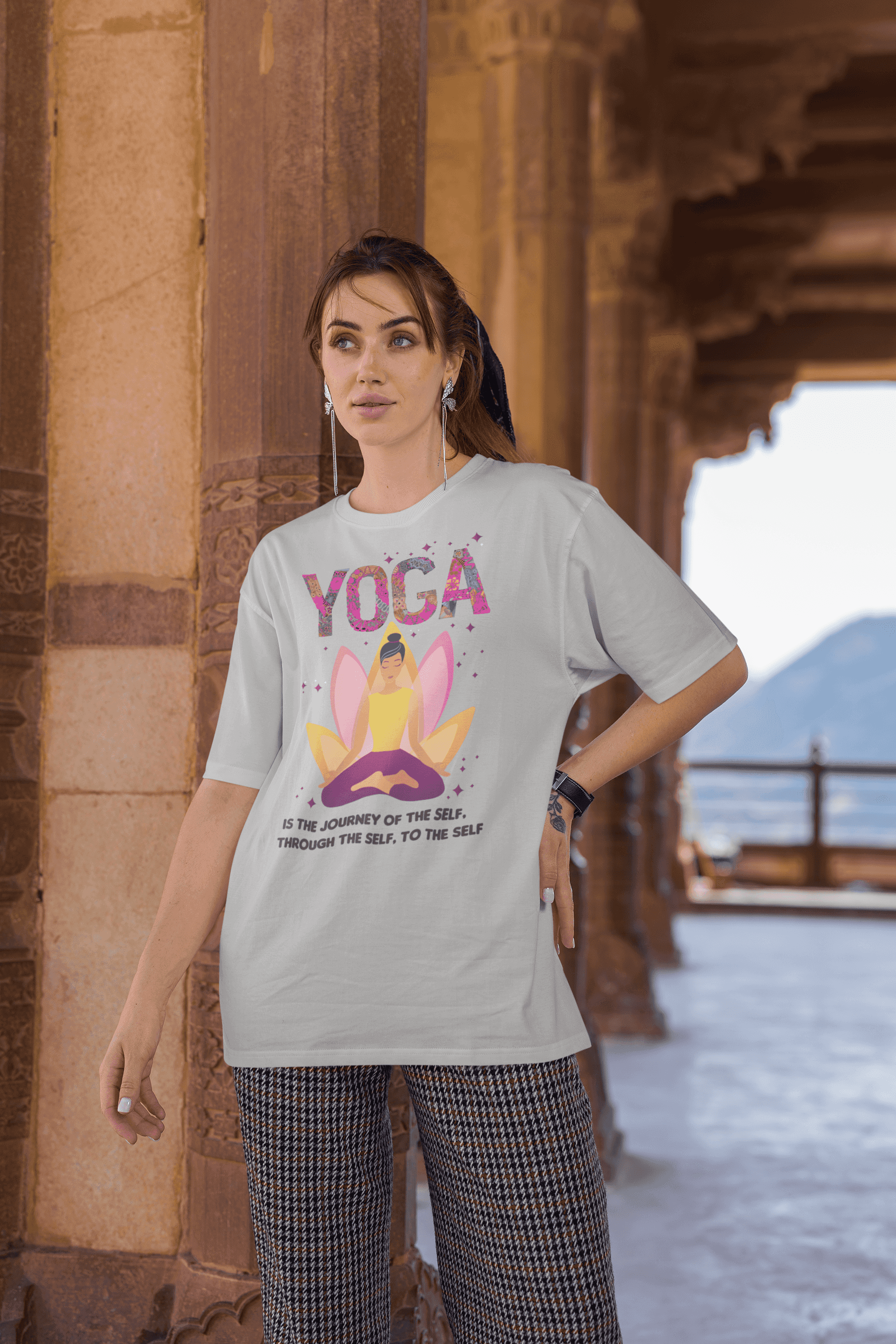 Yoga:  Women's Cotton Oversized T-Shirt